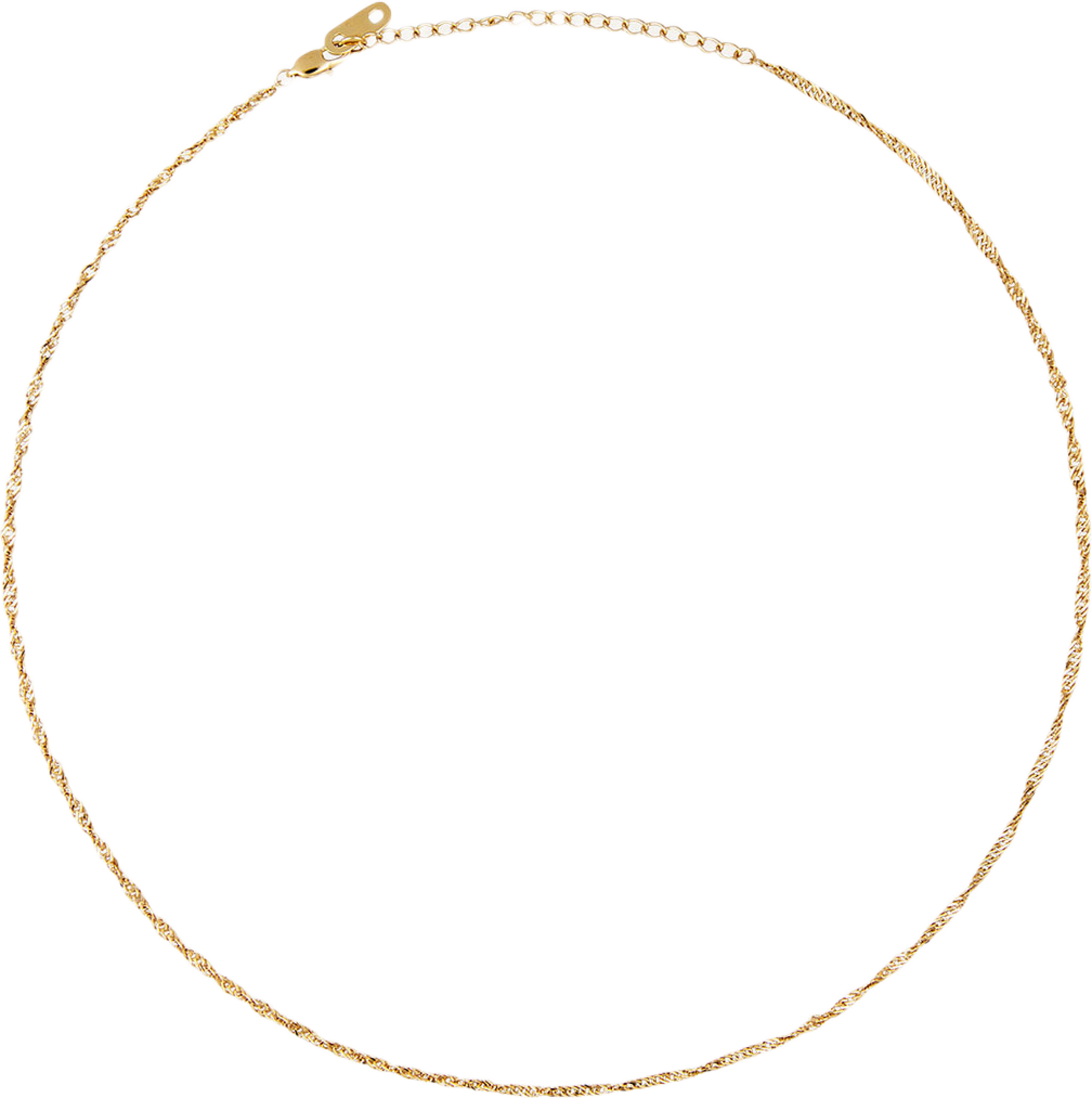 Twirl Gold 400 mm Necklace, från Mockberg, i färgen Gold. Klicka för att öppna bilden i stort format