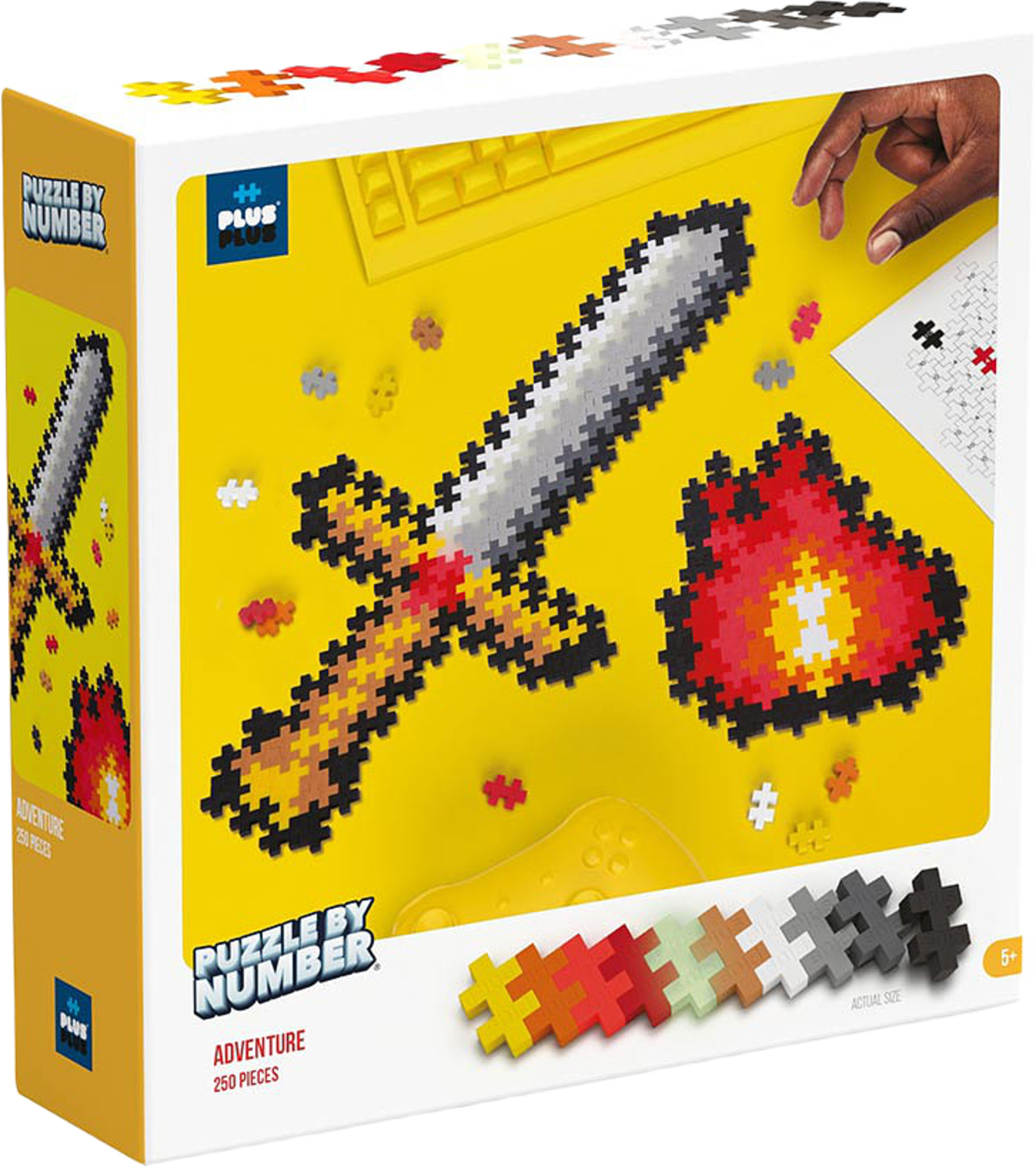 PLUS PLUS Puzzle By Number Adventure 250pcs