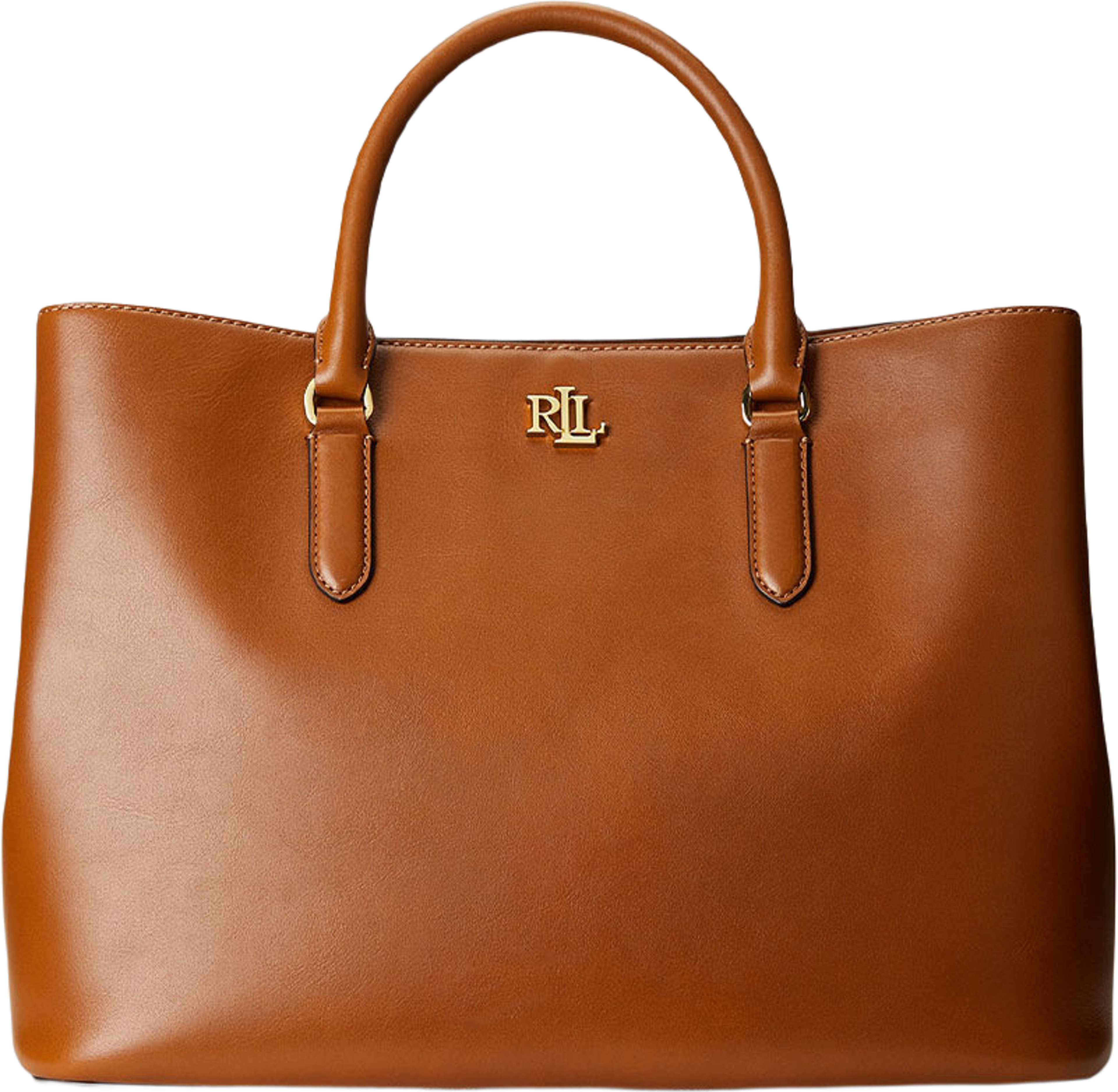 Smooth Leather Large Marcy Satchel