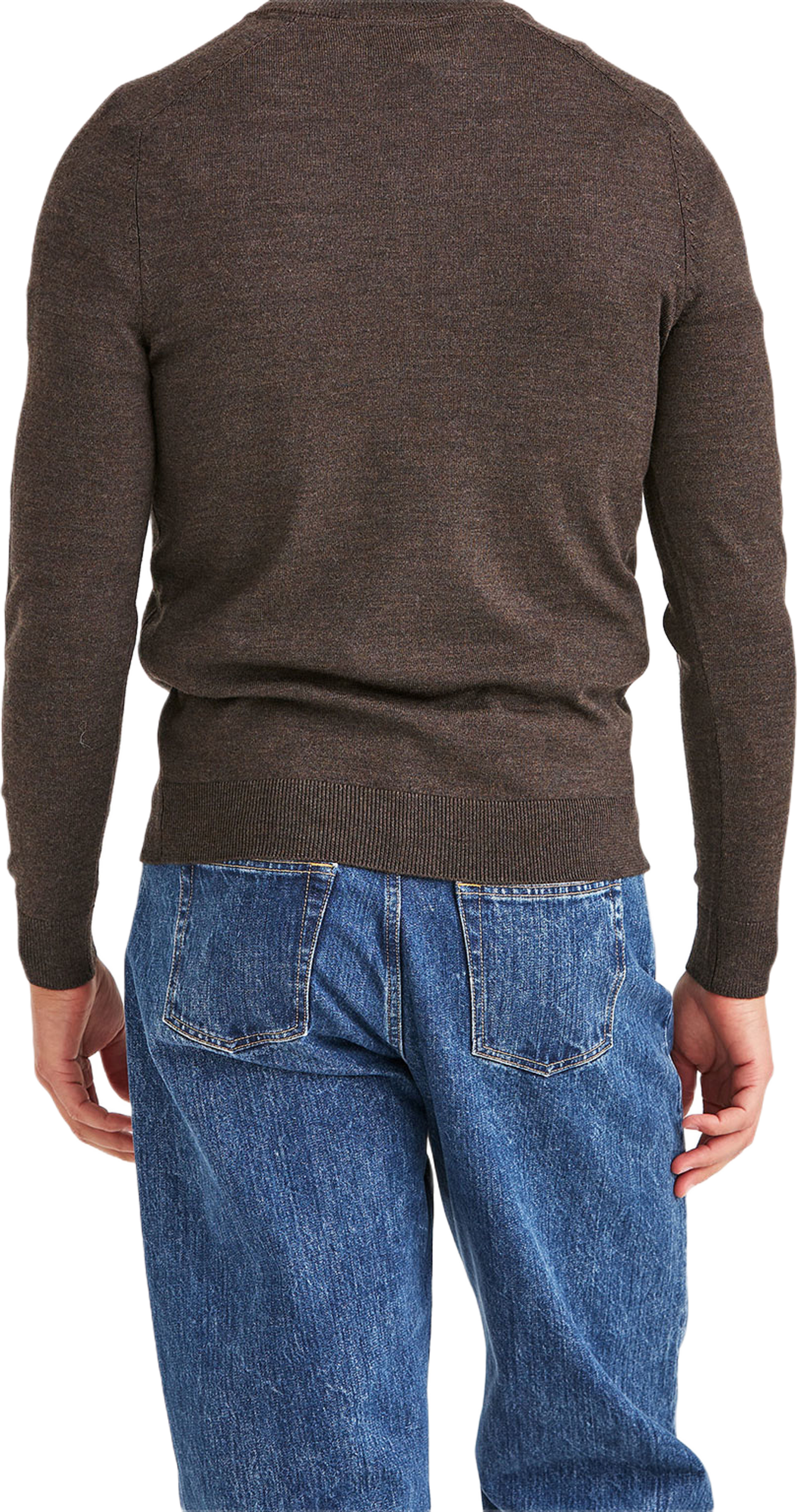 Merino John Zip, från Morris, i färgen Brown. Klicka för att öppna bilden i stort format