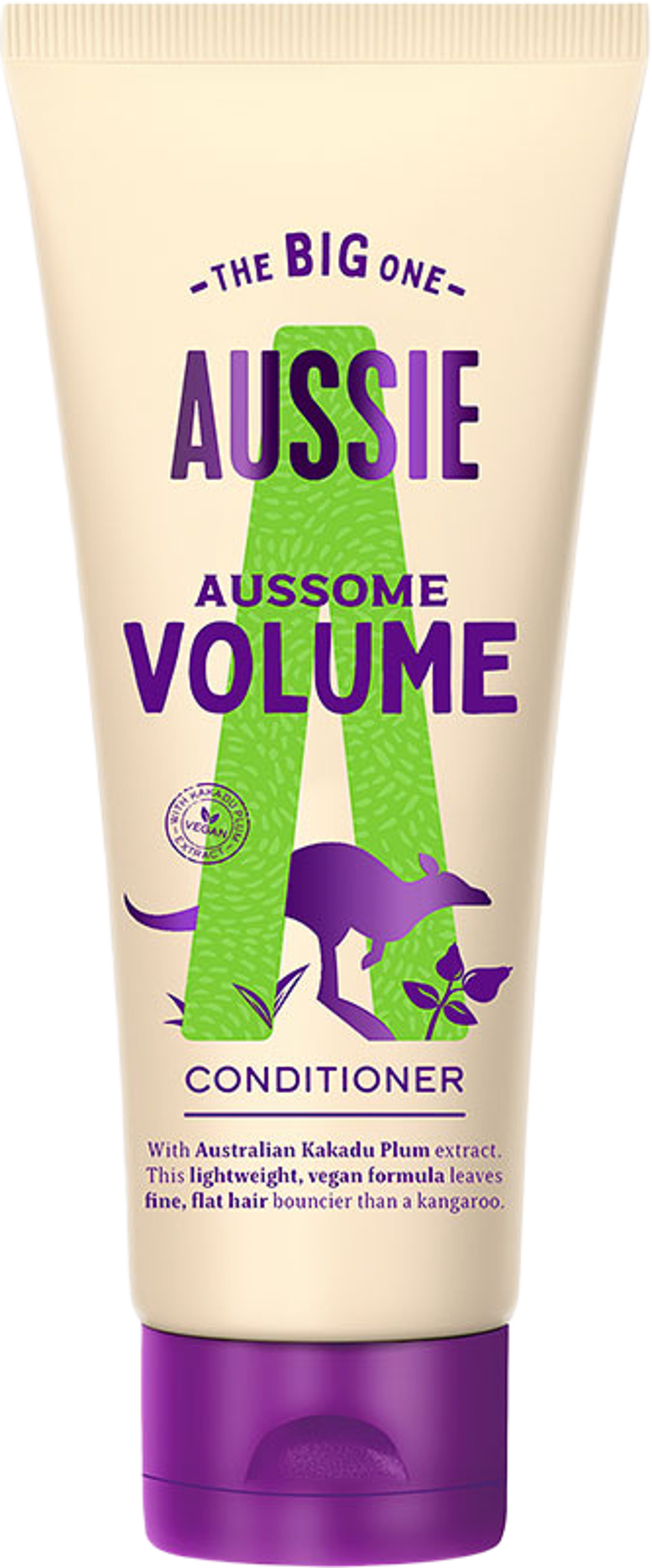 Aussome Volume Conditioner – Veganskt balsam – Ger volym till platt hår