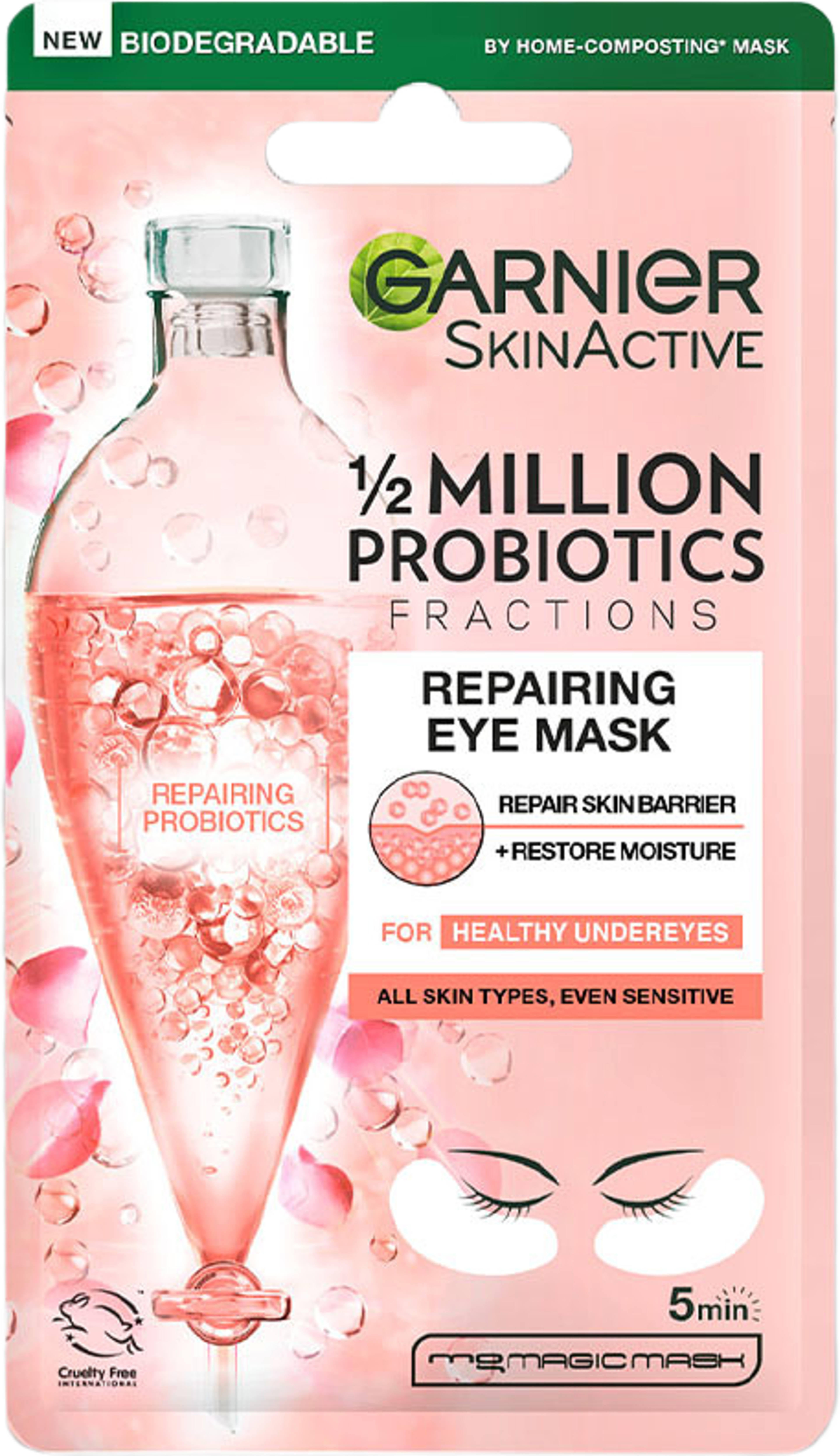 Skin Active Probiotic Repairing Eye Sheet Mask, från Garnier. Klicka för att öppna bilden i stort format