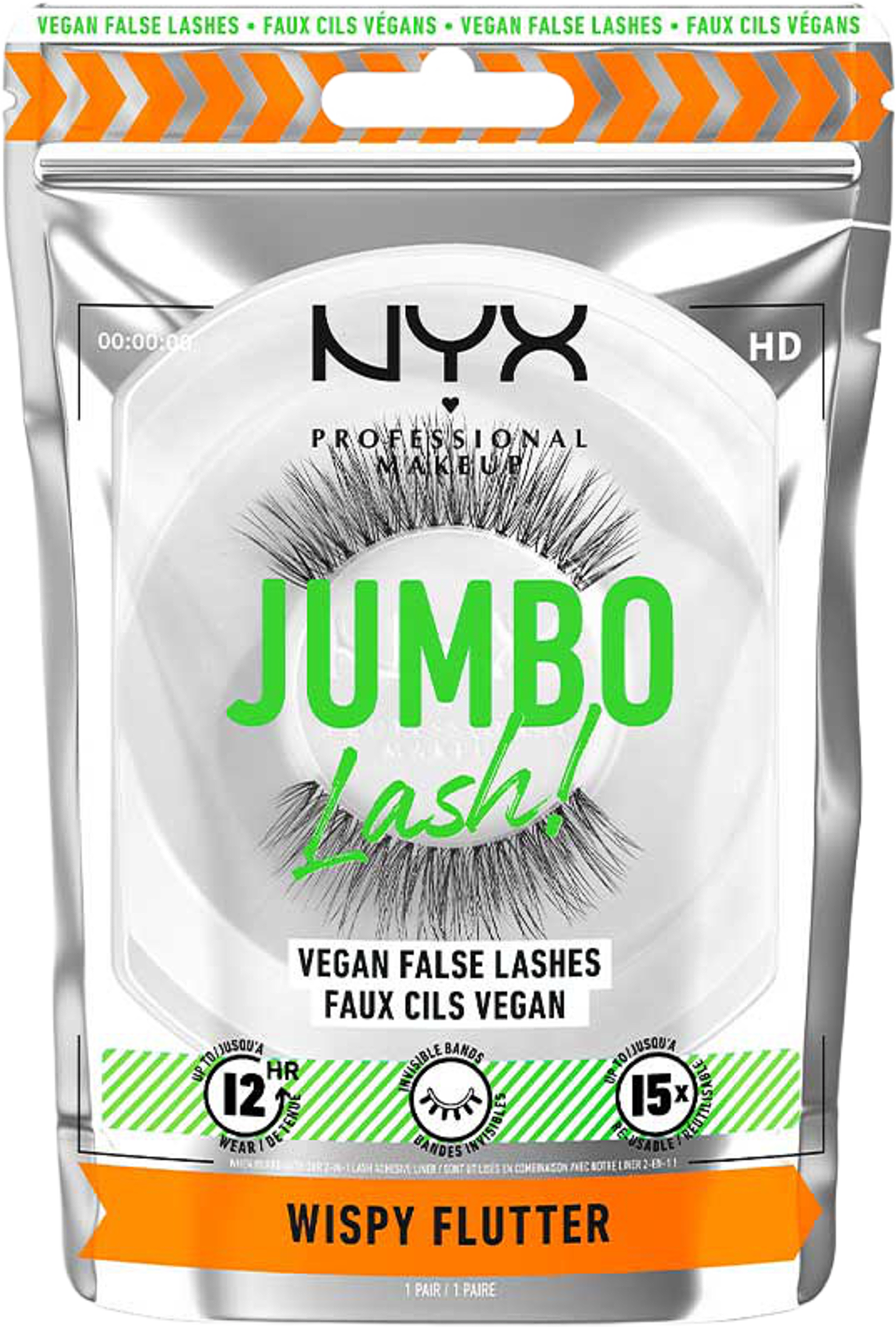 Jumbo Lash! Vegan False Lashes - Wispy Flutter