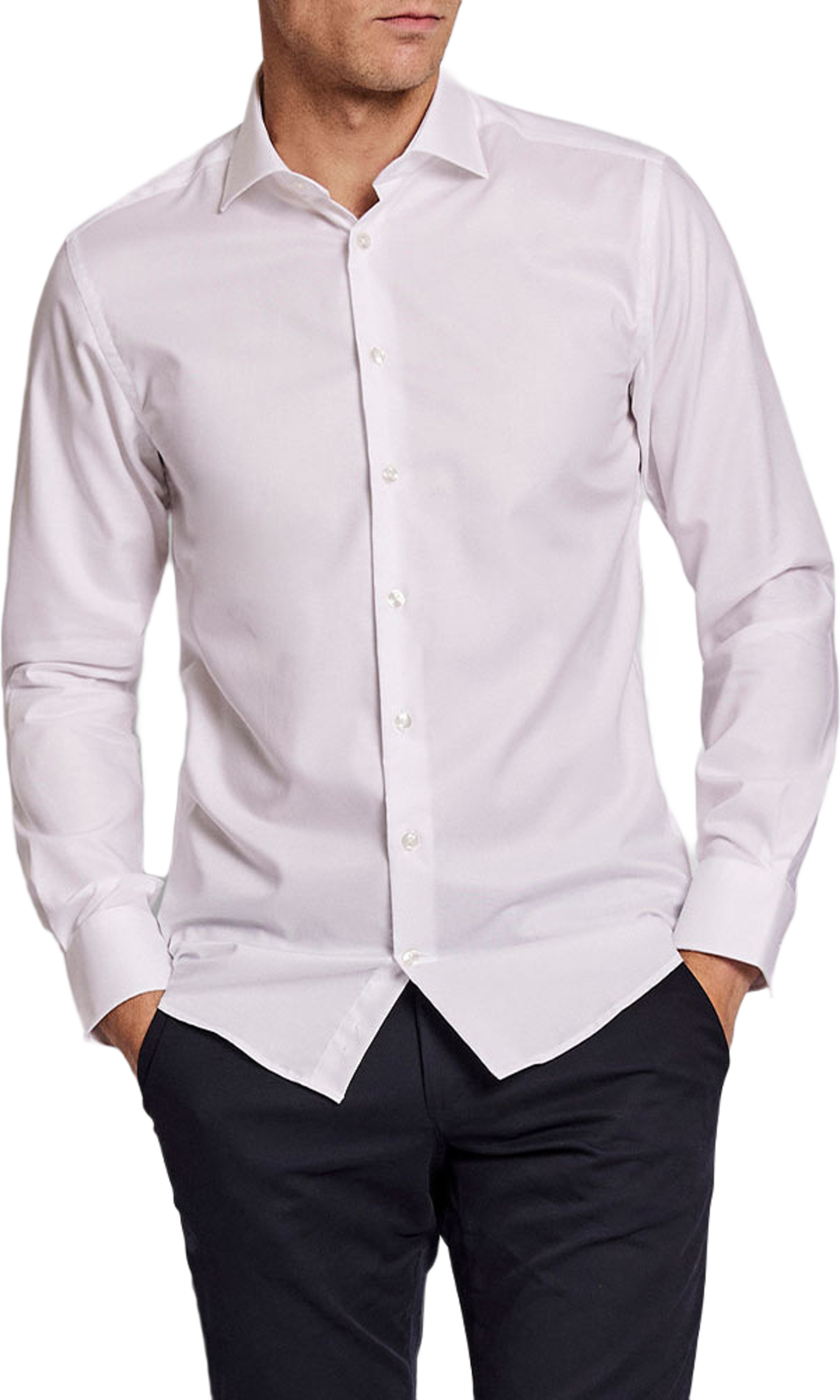 Begovic modern fit shirt, från Bruun & Stengade, i färgen White.