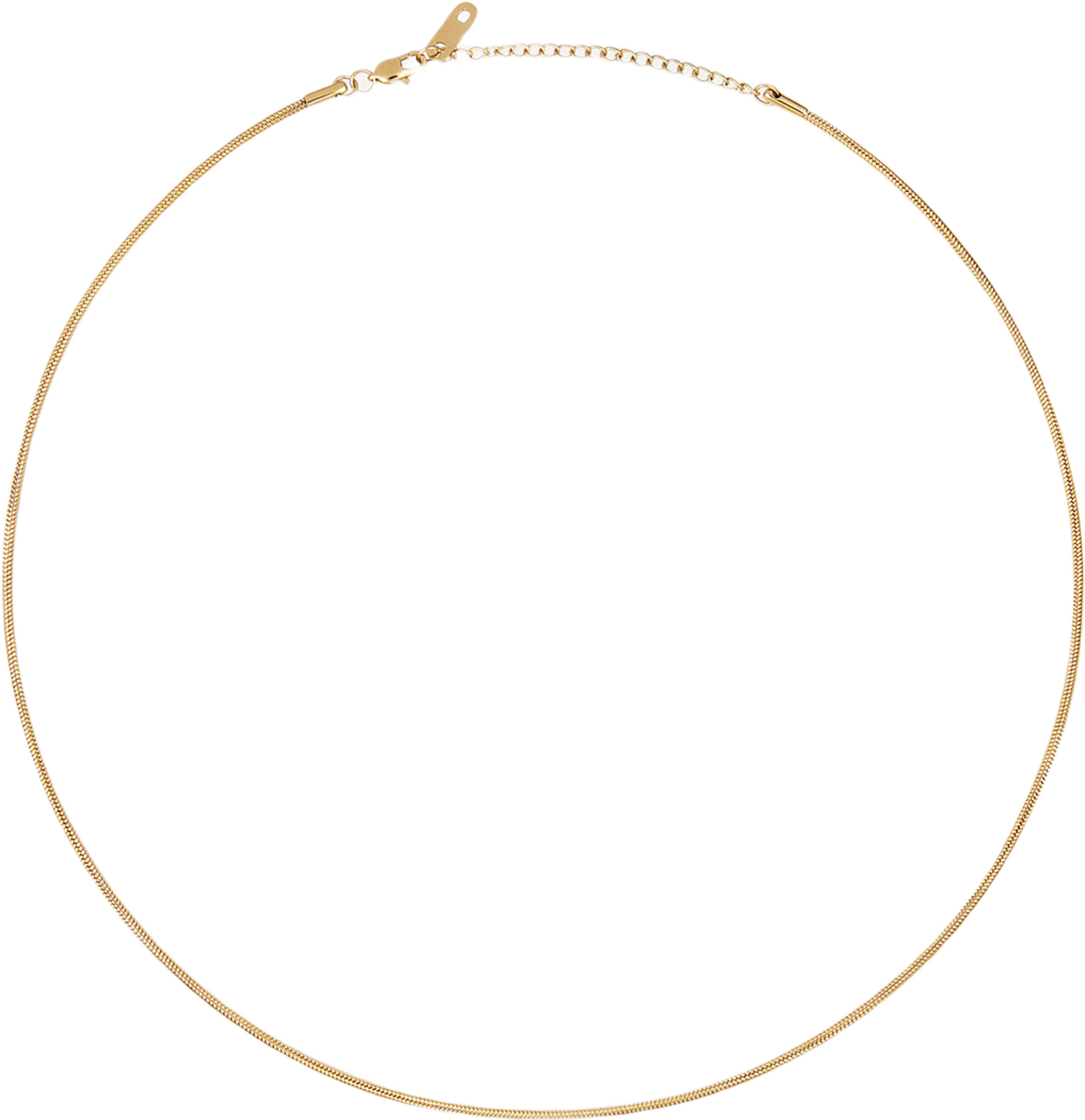 Snake Chain Gold 400 mm Necklace, från Mockberg, i färgen Gold. Klicka för att öppna bilden i stort format
