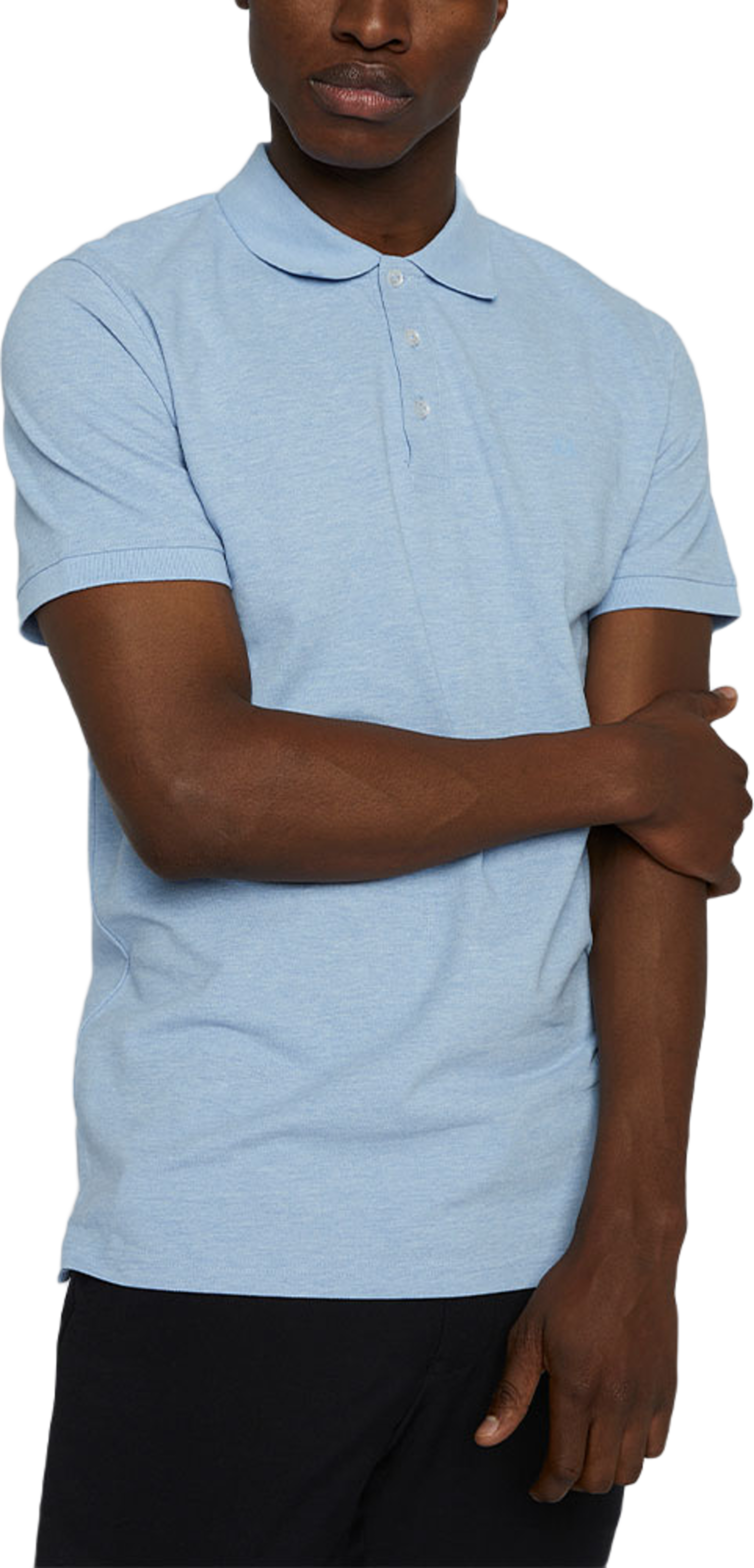 MApoleo Melange Poloshirt, från Matinique, i färgen Blissful Blue Melange. Klicka för att öppna bilden i stort format