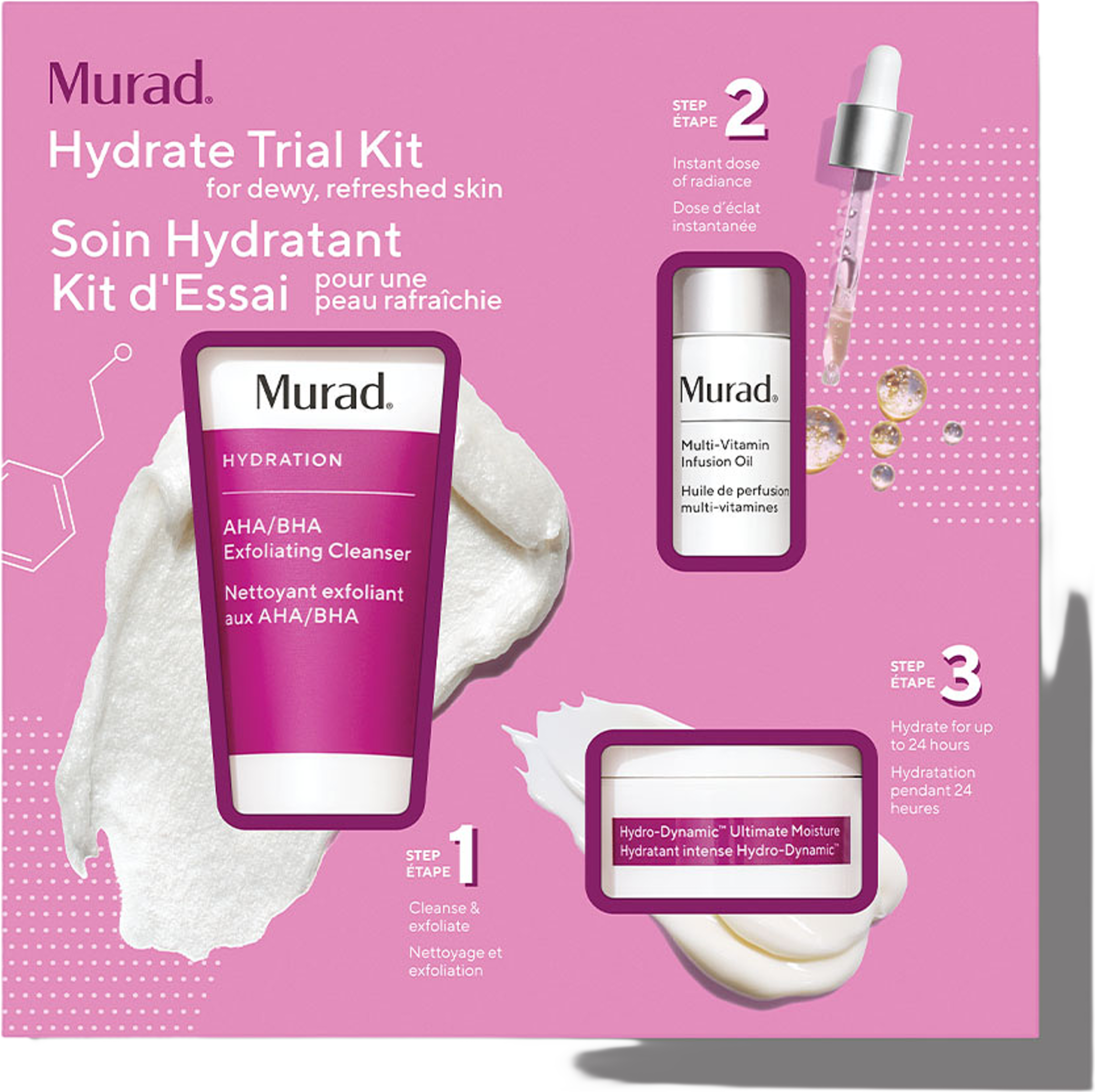 Hydrate Trial Kit, från Murad. Klicka för att öppna bilden i stort format