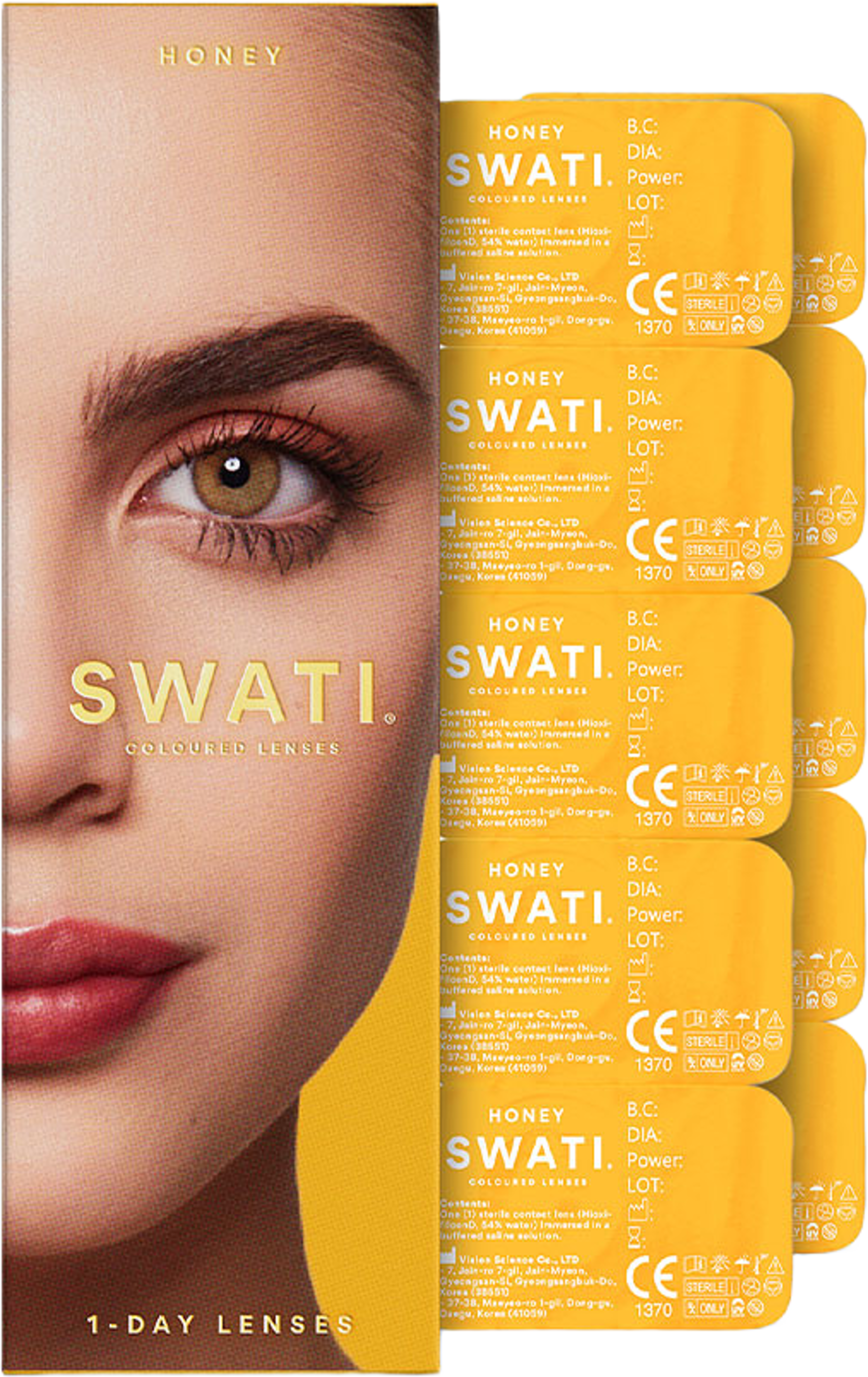 1-Day Cosmetic Lenses - HONEY