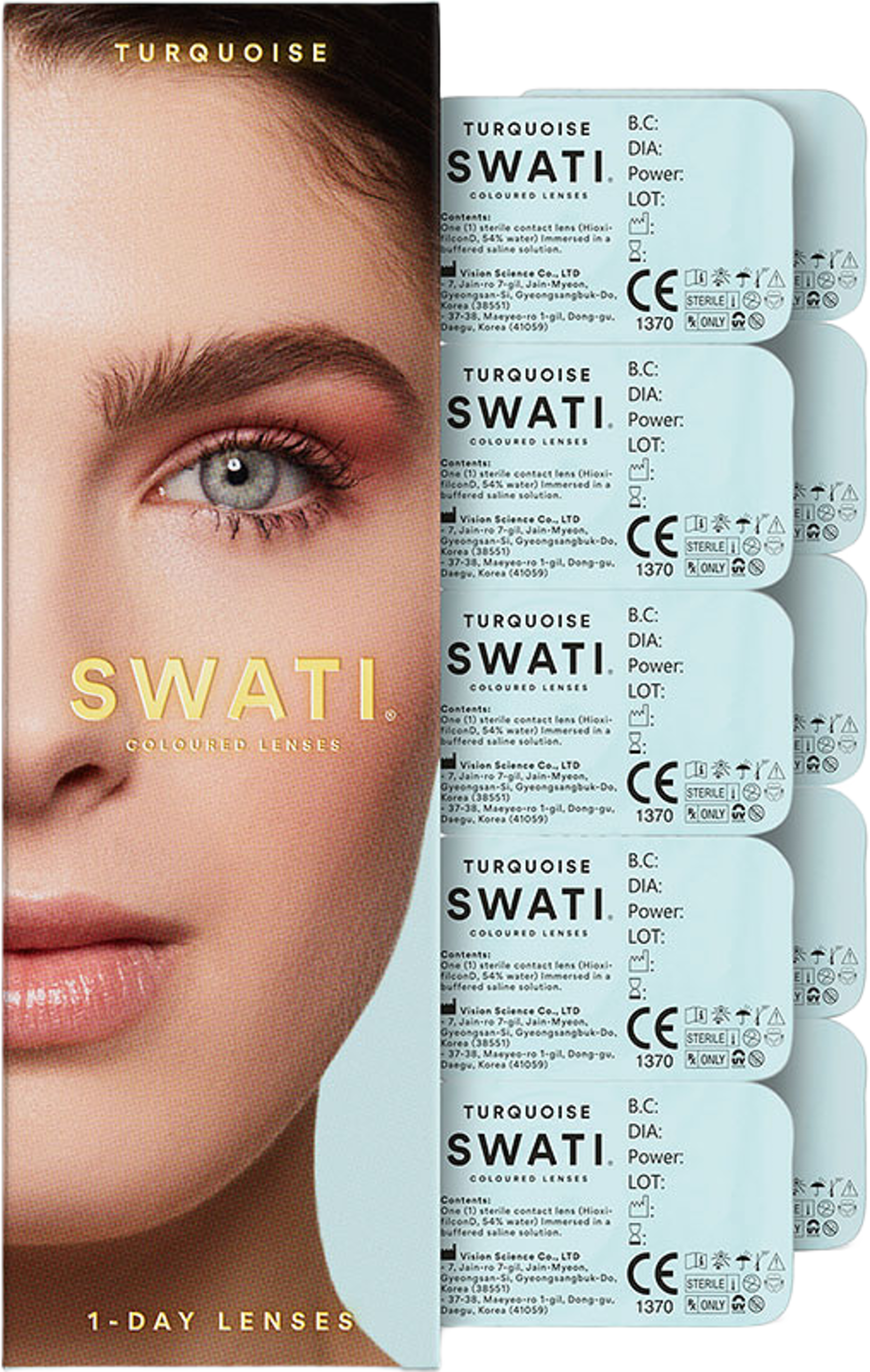 1-Day Cosmetic Lenses - TURQOISE