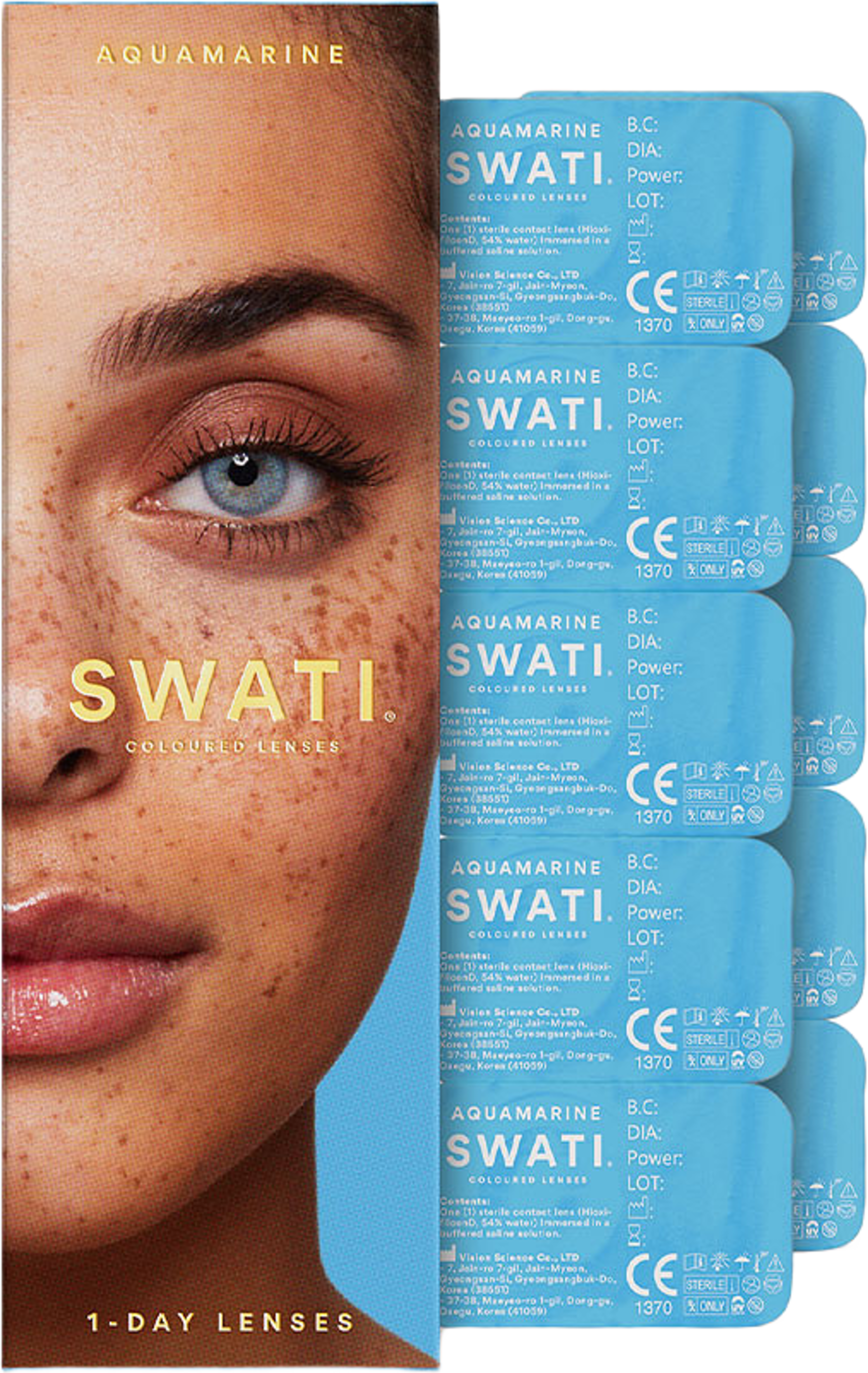 1-Day Cosmetic Lenses - AQUAMARINE