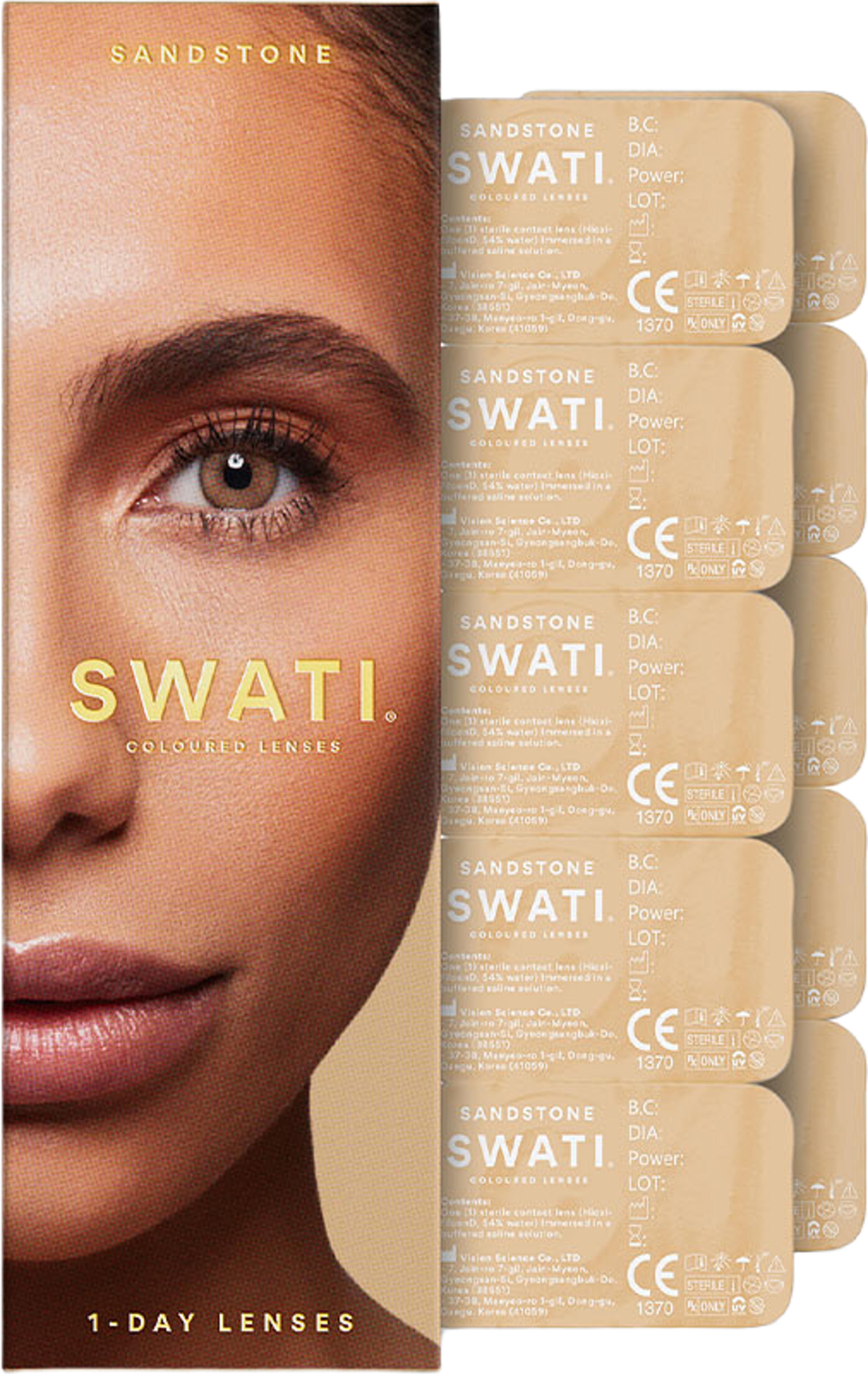 1-Day Cosmetic Lenses - SANDSTONE