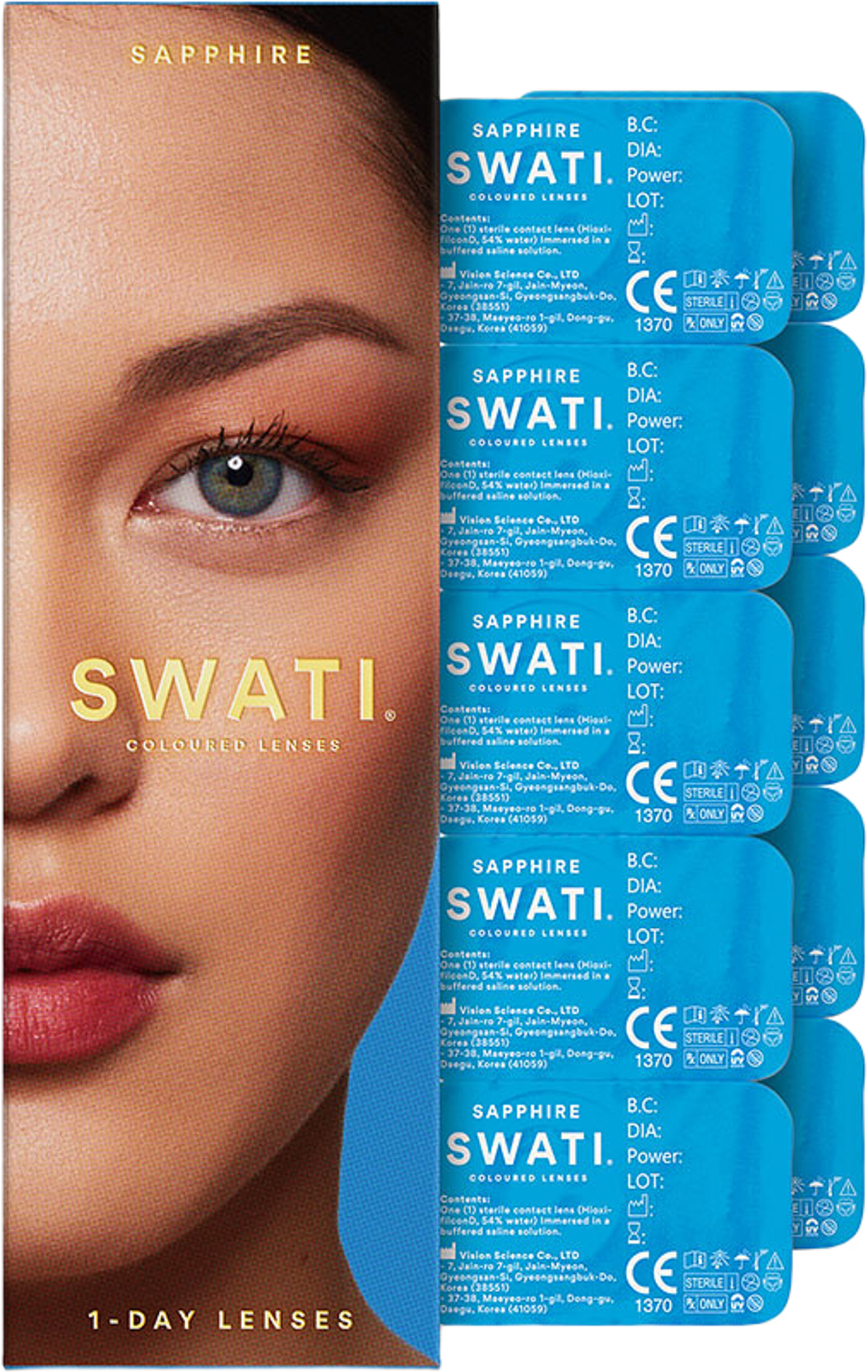 1-Day Cosmetic Lenses - SAPPHIRE