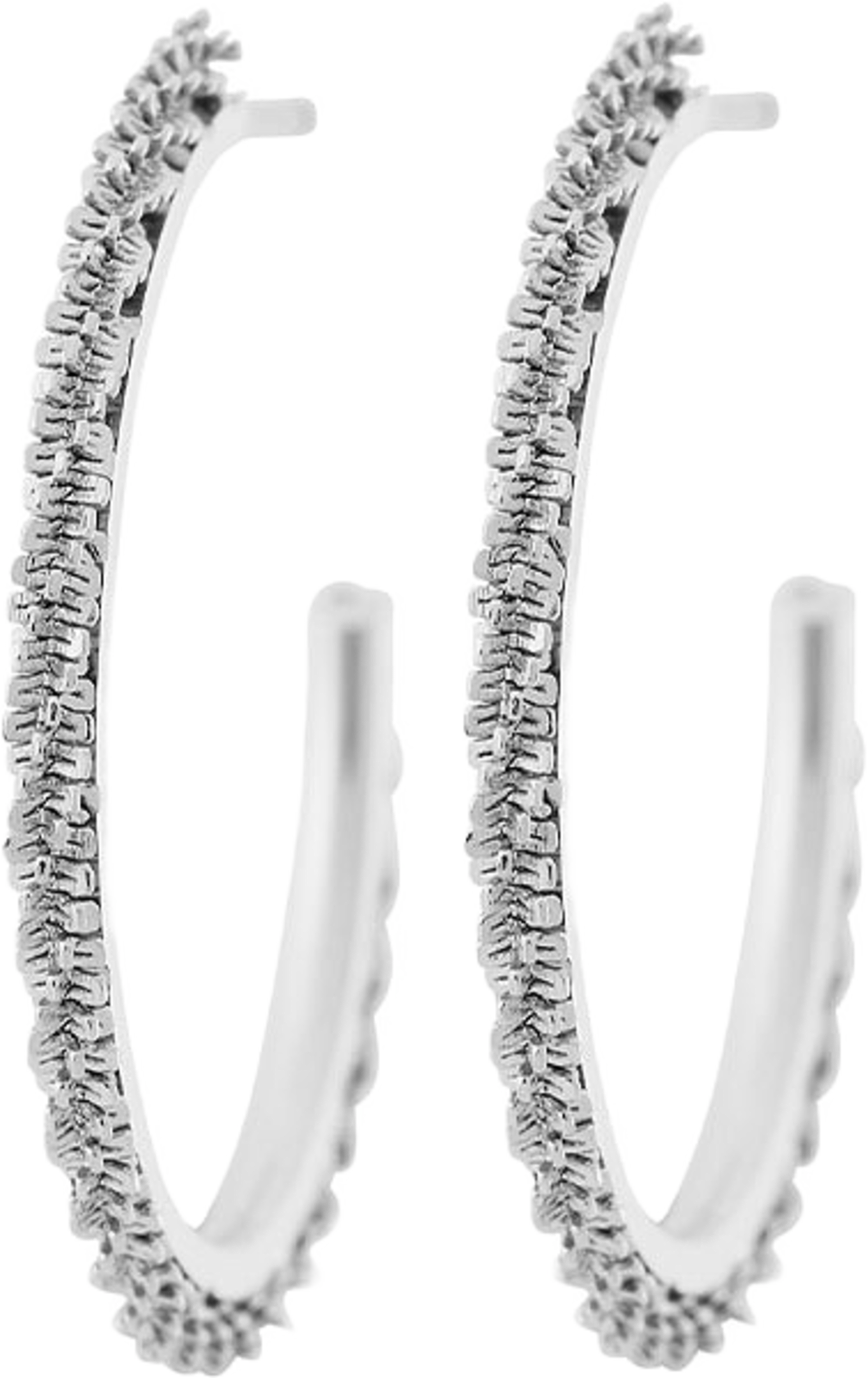 Tinsel Thin Creoles S Steel
