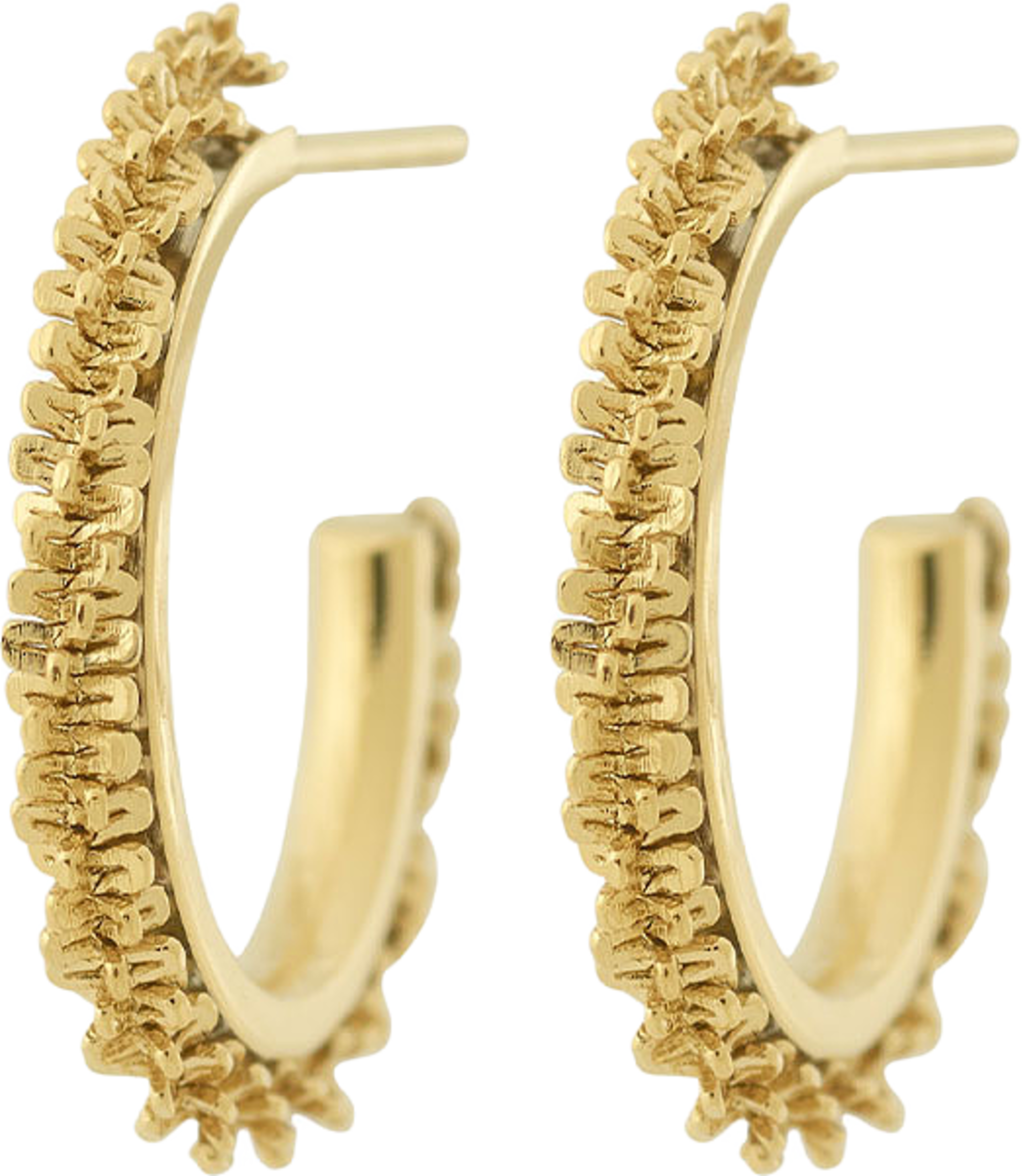 Tinsel Thin Creoles XS Gold