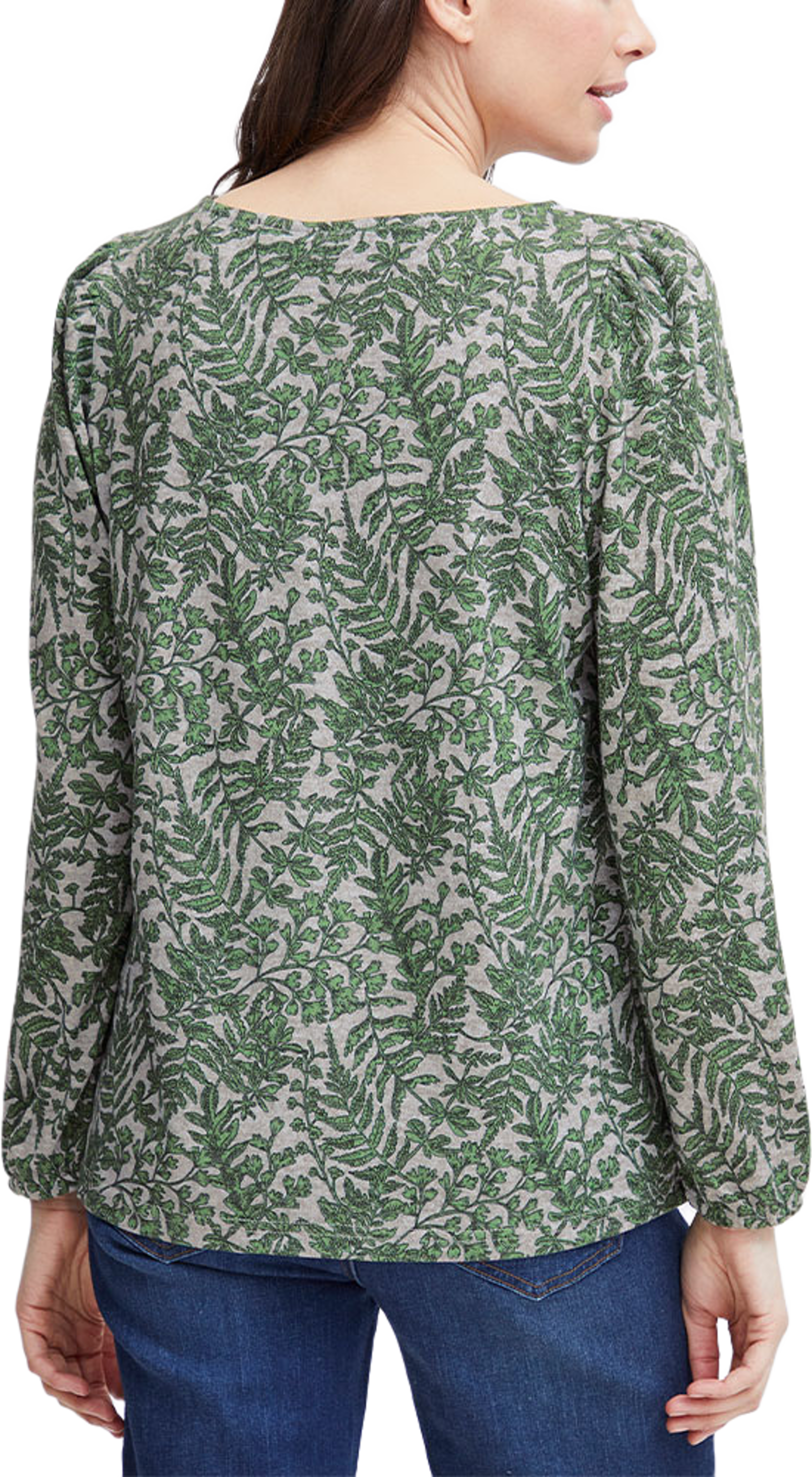 FRSOFT T-shirt, från Fransa, i färgen Online Lime Aop So24 03c. Klicka för att öppna bilden i stort format