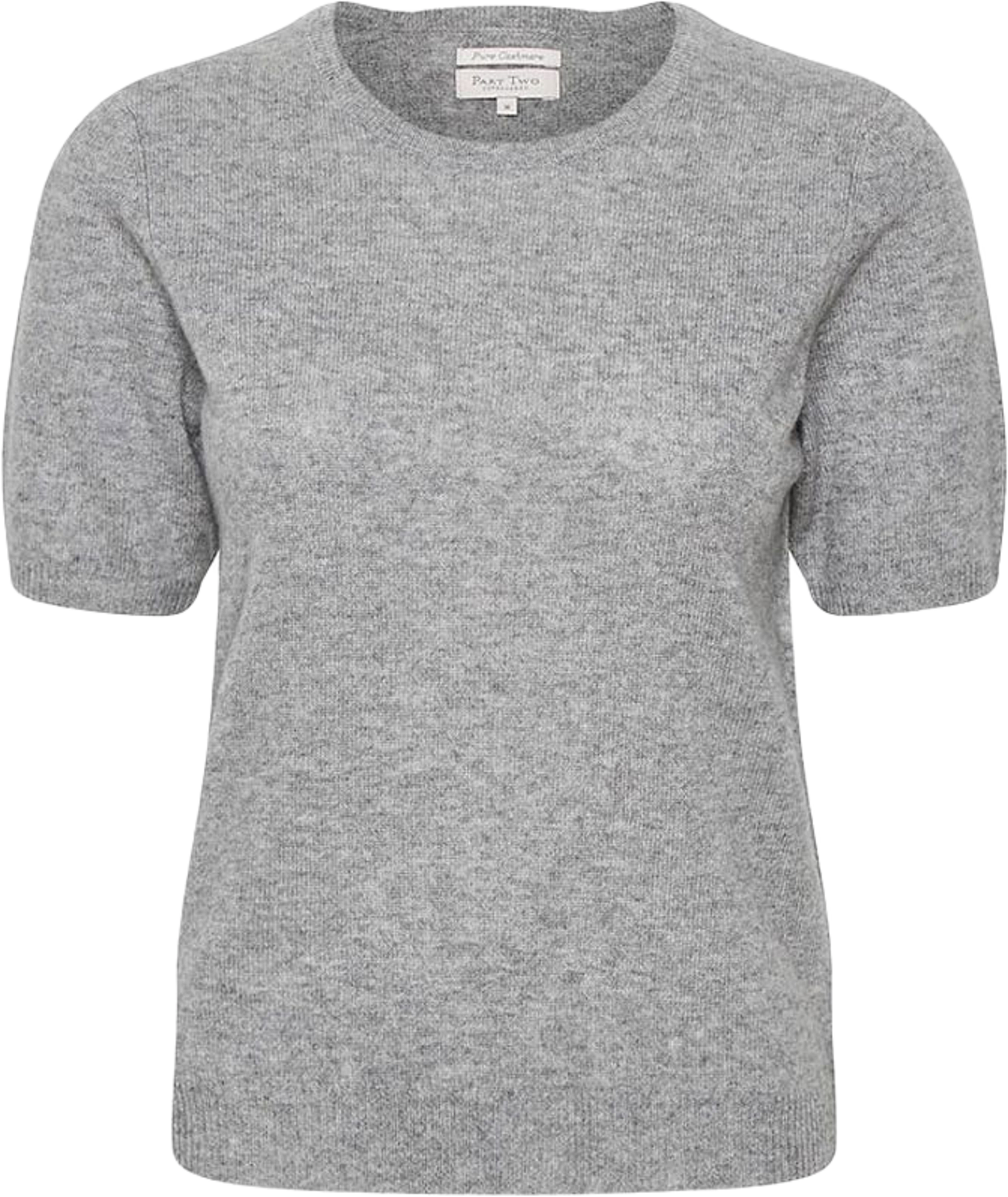 EverlottaPW Pullover, från Part Two, i färgen Grey Melange. Klicka för att öppna bilden i stort format