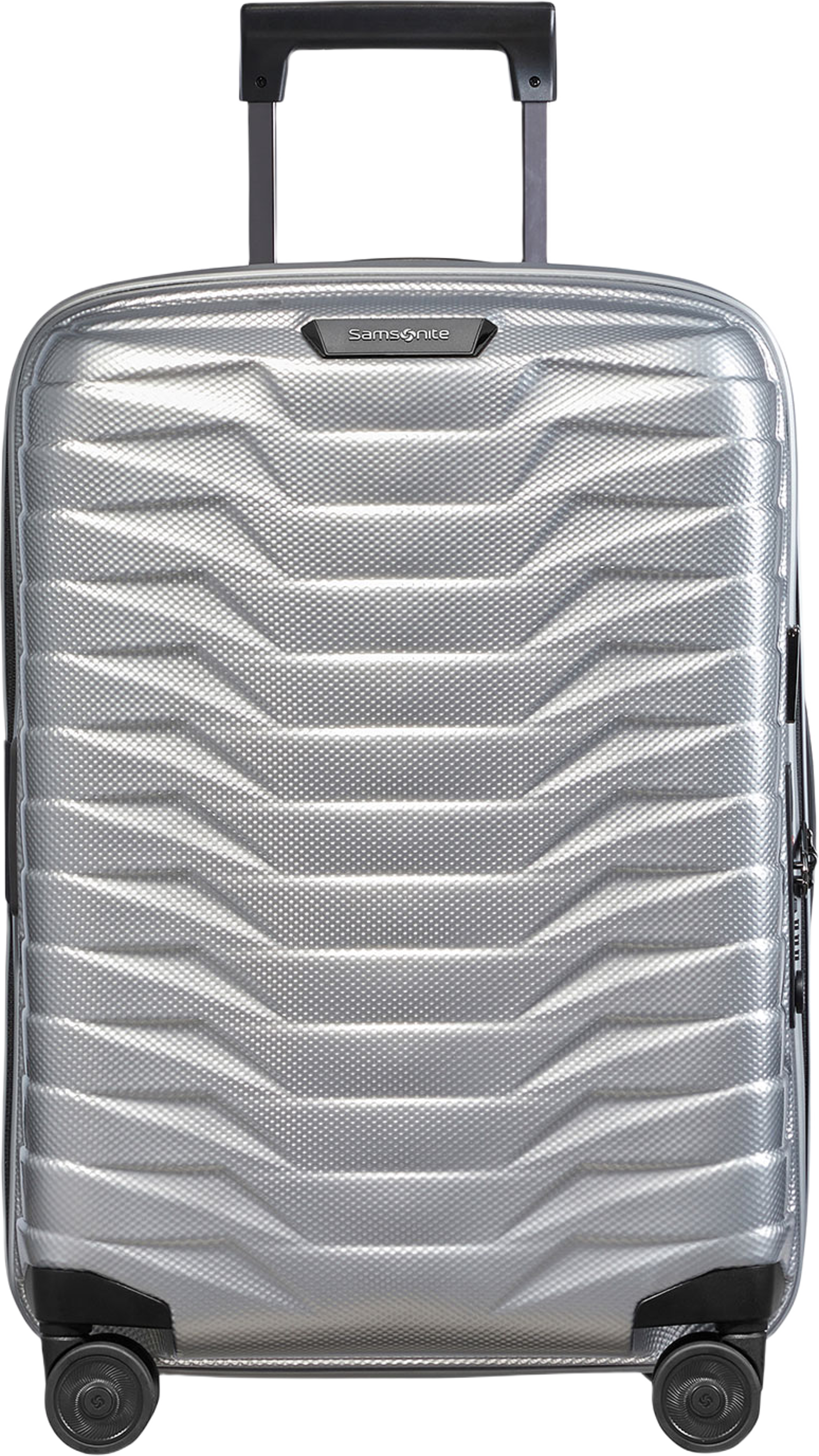 Proxis Kabinväska med 4 hjul 55 cm, från Samsonite, i färgen Silver. Klicka för att öppna bilden i stort format