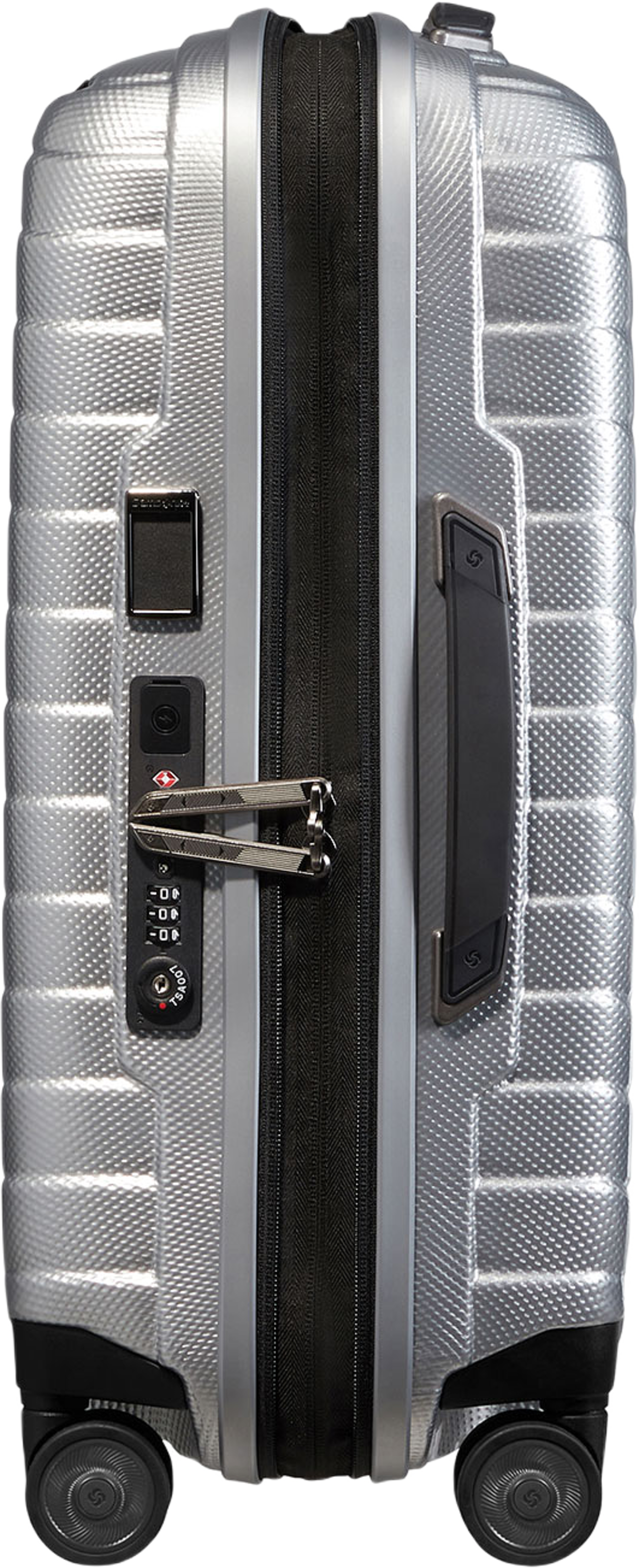 Proxis Kabinväska med 4 hjul 55 cm, från Samsonite, i färgen Silver. Klicka för att öppna bilden i stort format