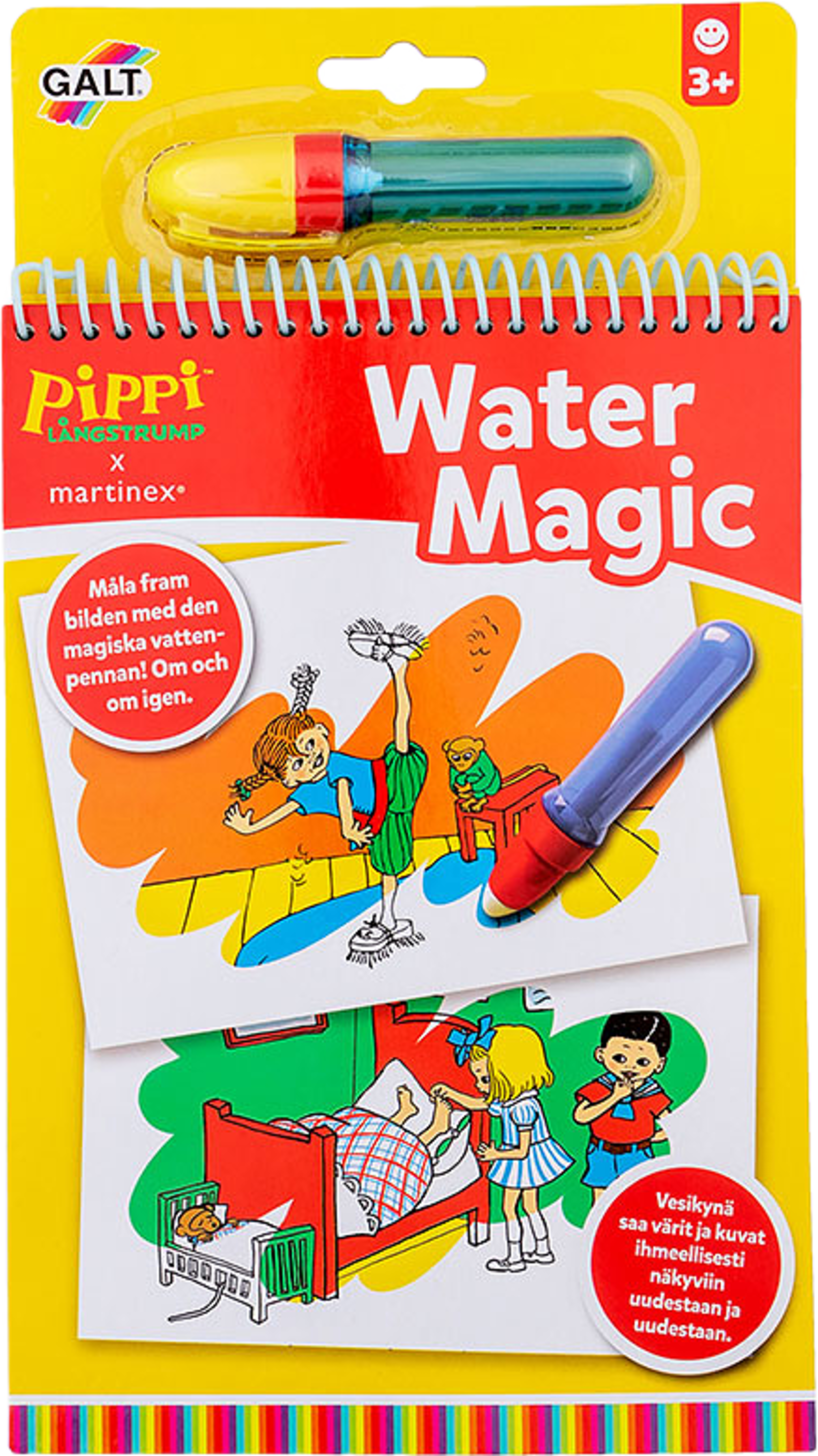 Vattenmålarbok Water Magic Pippi Långstrump