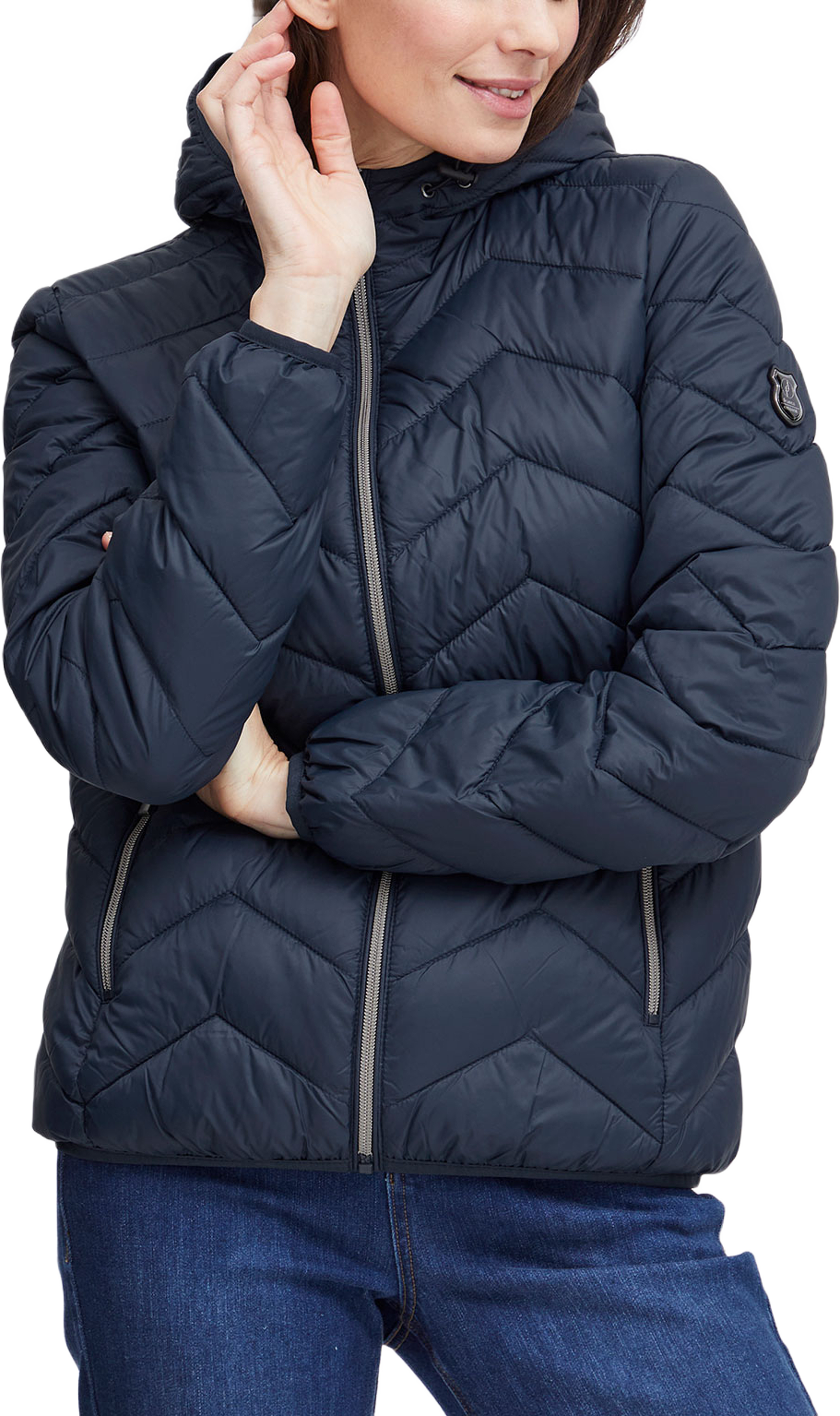 Frbapadding 1 Jacket, från Fransa, i färgen Navy Blazer. Klicka för att öppna bilden i stort format