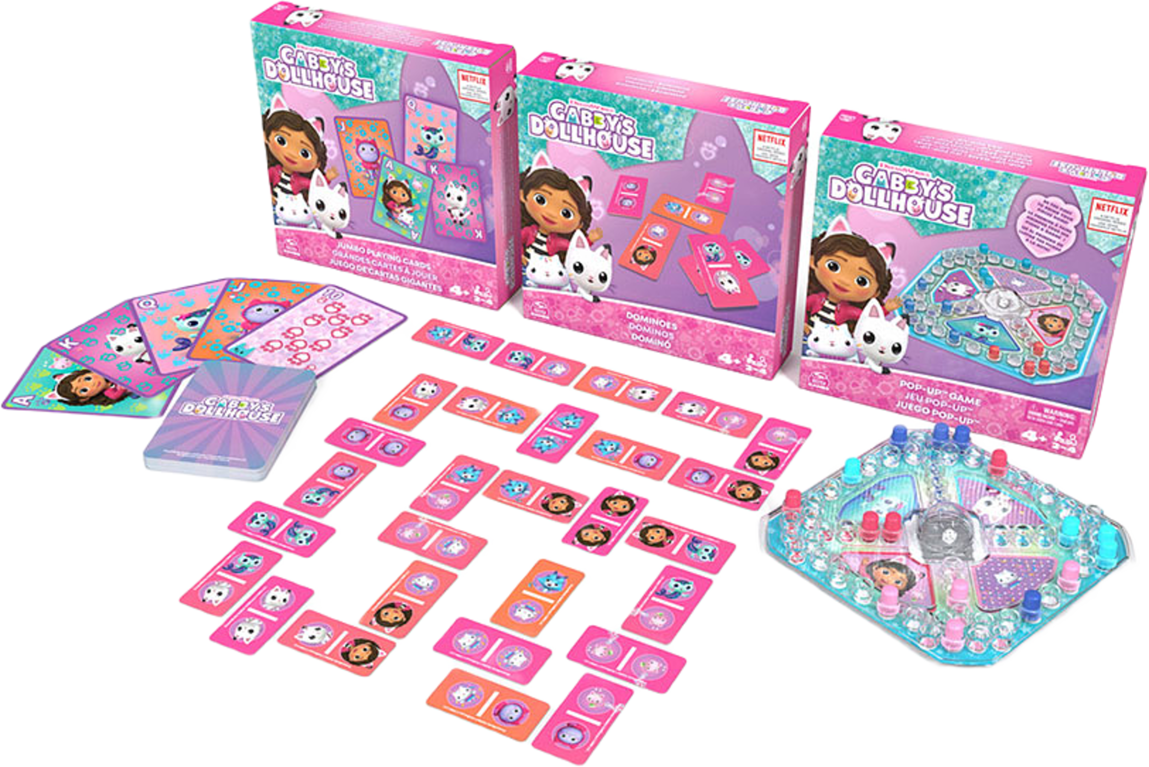 Gabby's Dollhouse 3-pack spel, från Gabby's Dollhouse. Klicka för att öppna bilden i stort format