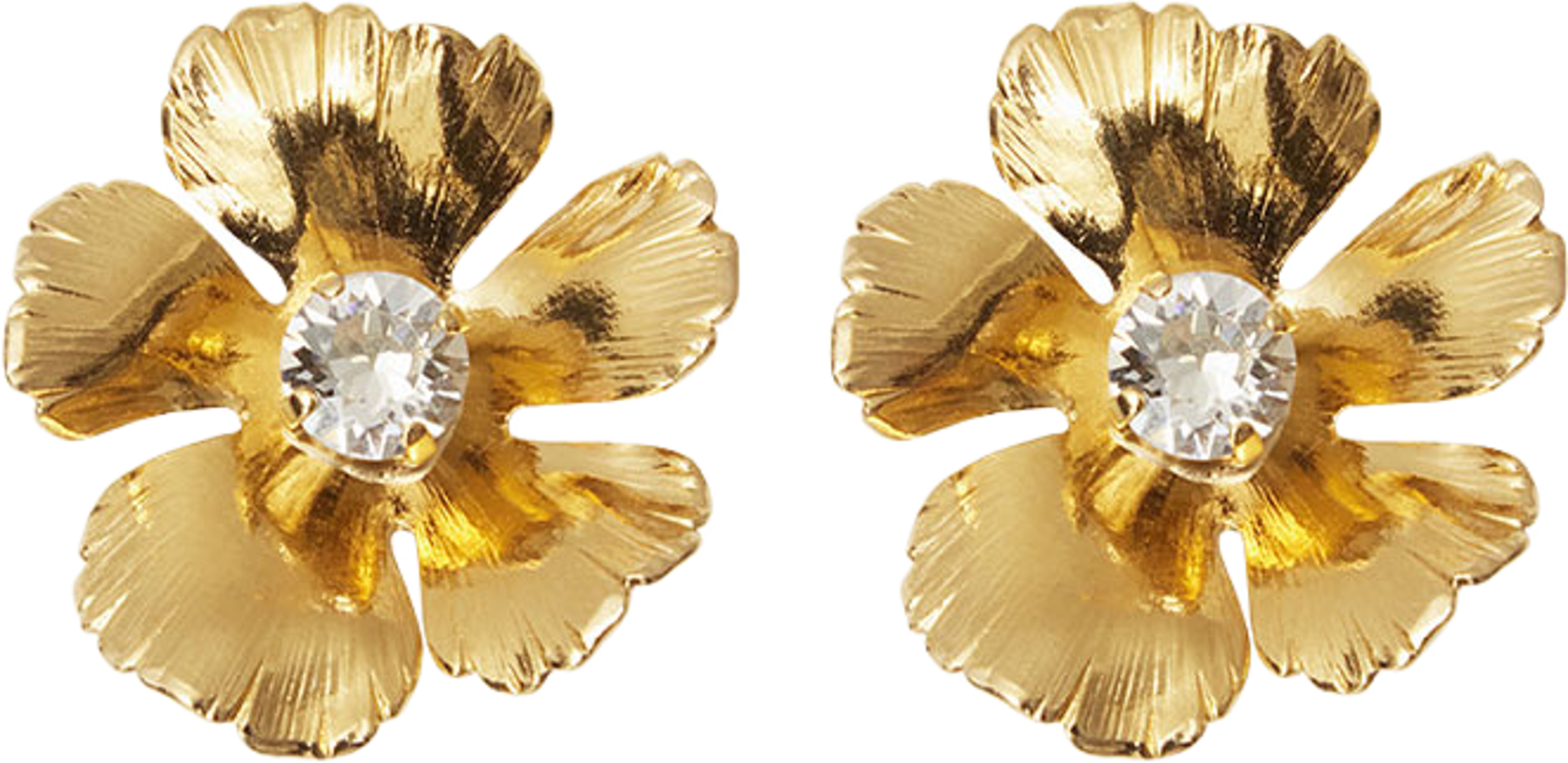 Anemone Earrings, från Caroline Svedbom, i färgen Gold. Klicka för att öppna bilden i stort format