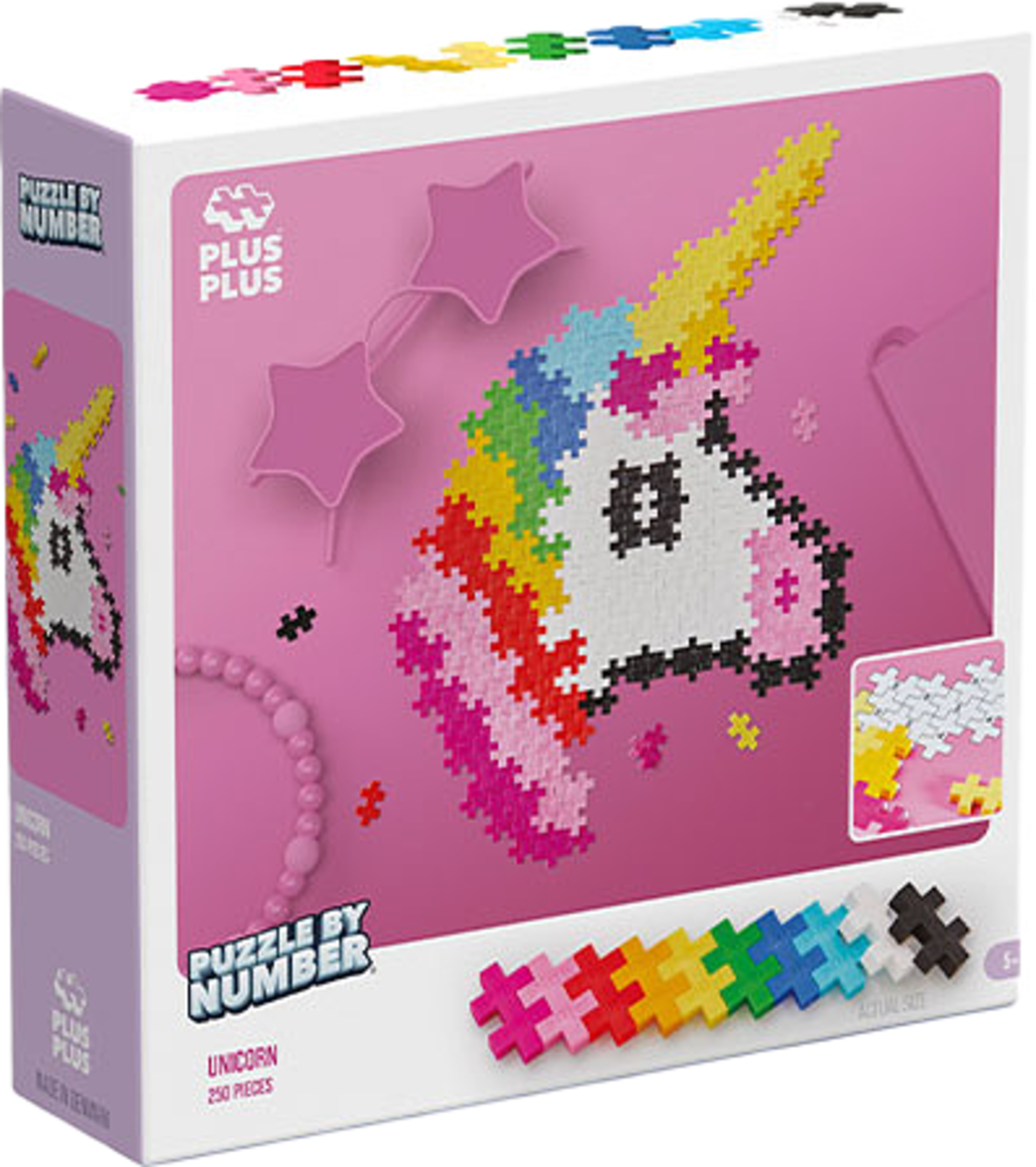 PLUS PLUS Puzzle By Number Unicorn 250pcs