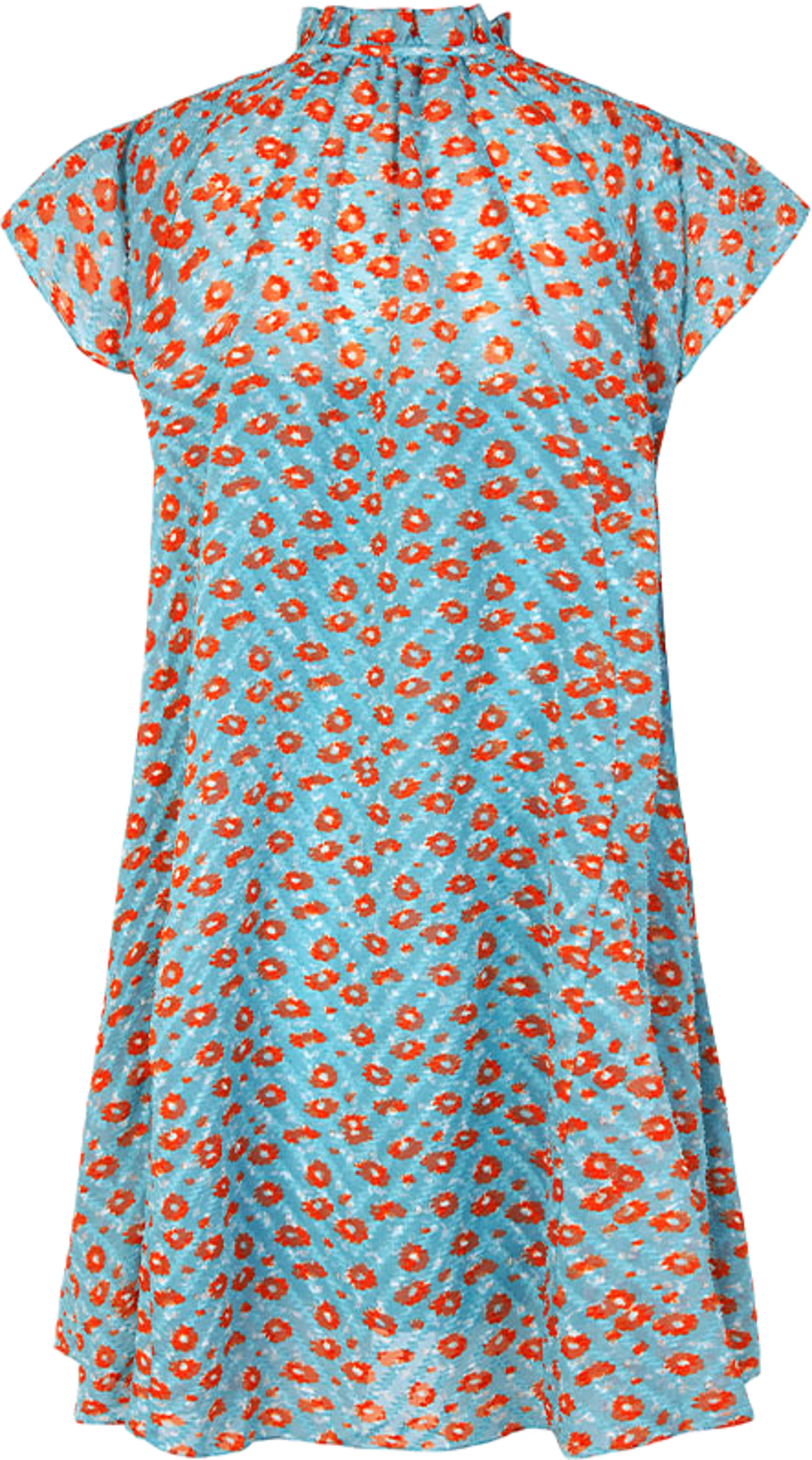 Karookh dress 14573, från SAMSOE SAMSOE, i färgen Ditsy Topaz. Klicka för att öppna bilden i stort format