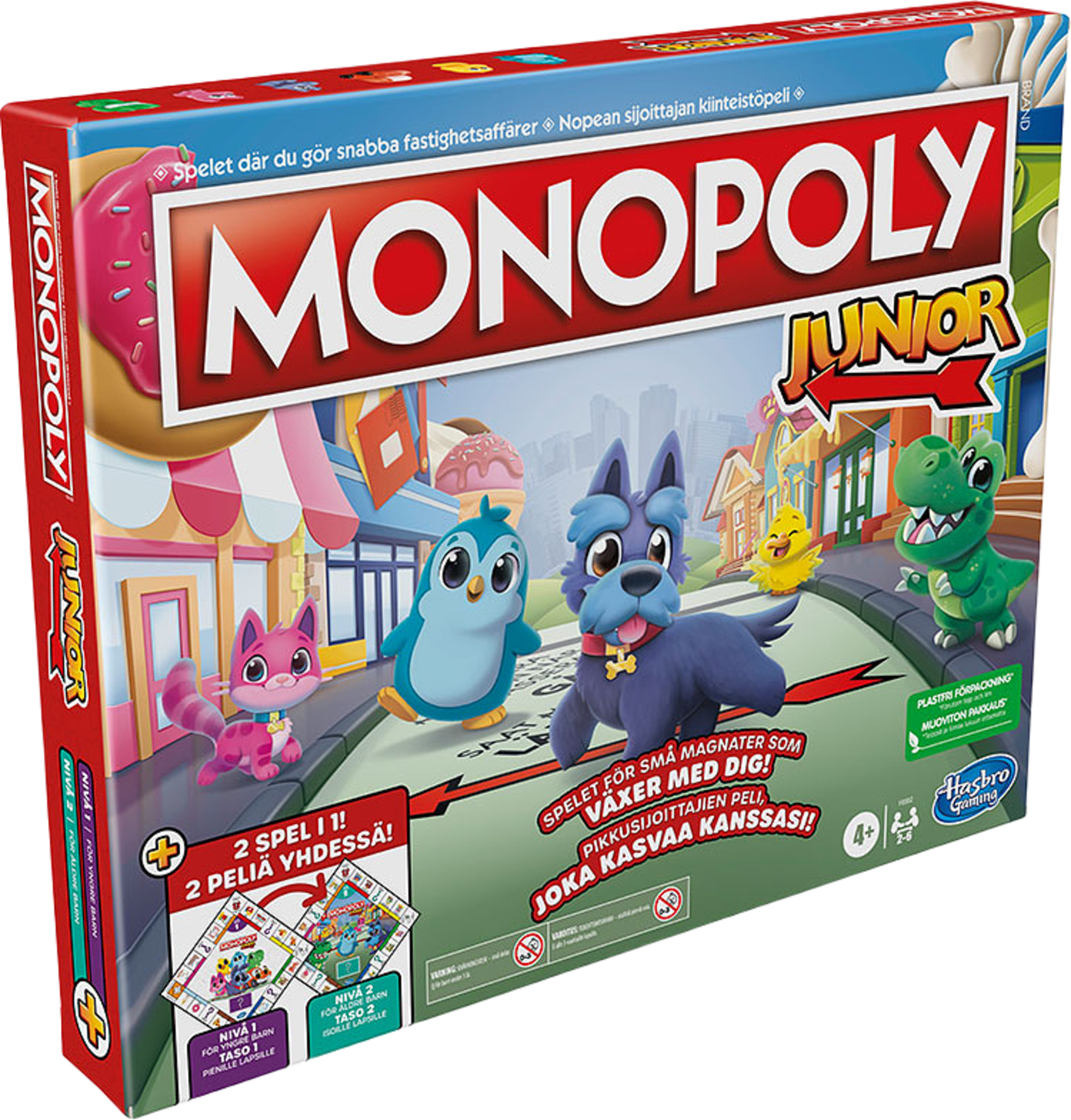 Monopol Junior 2 spel i 1