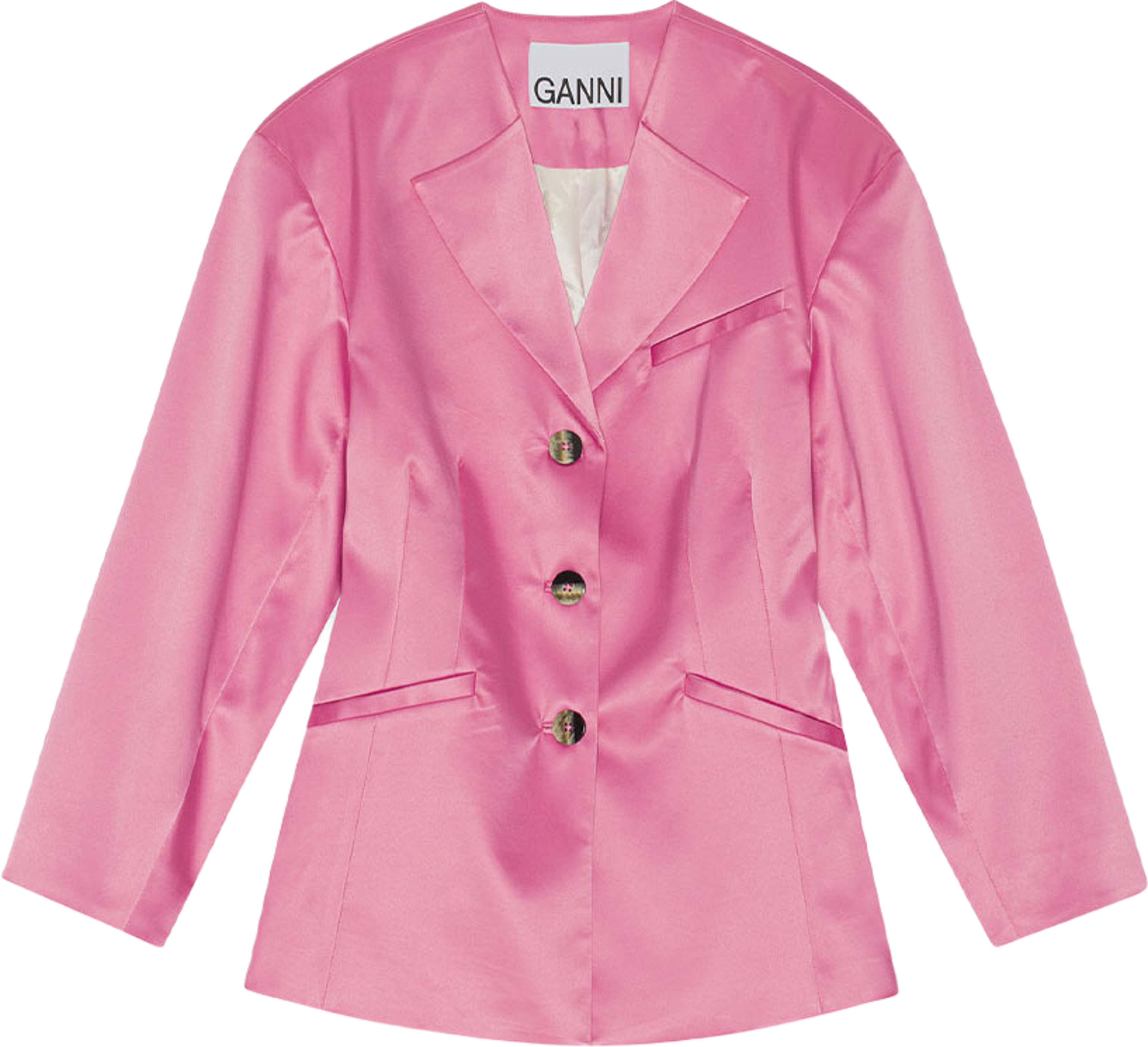 Double Satin Fitted Blazer