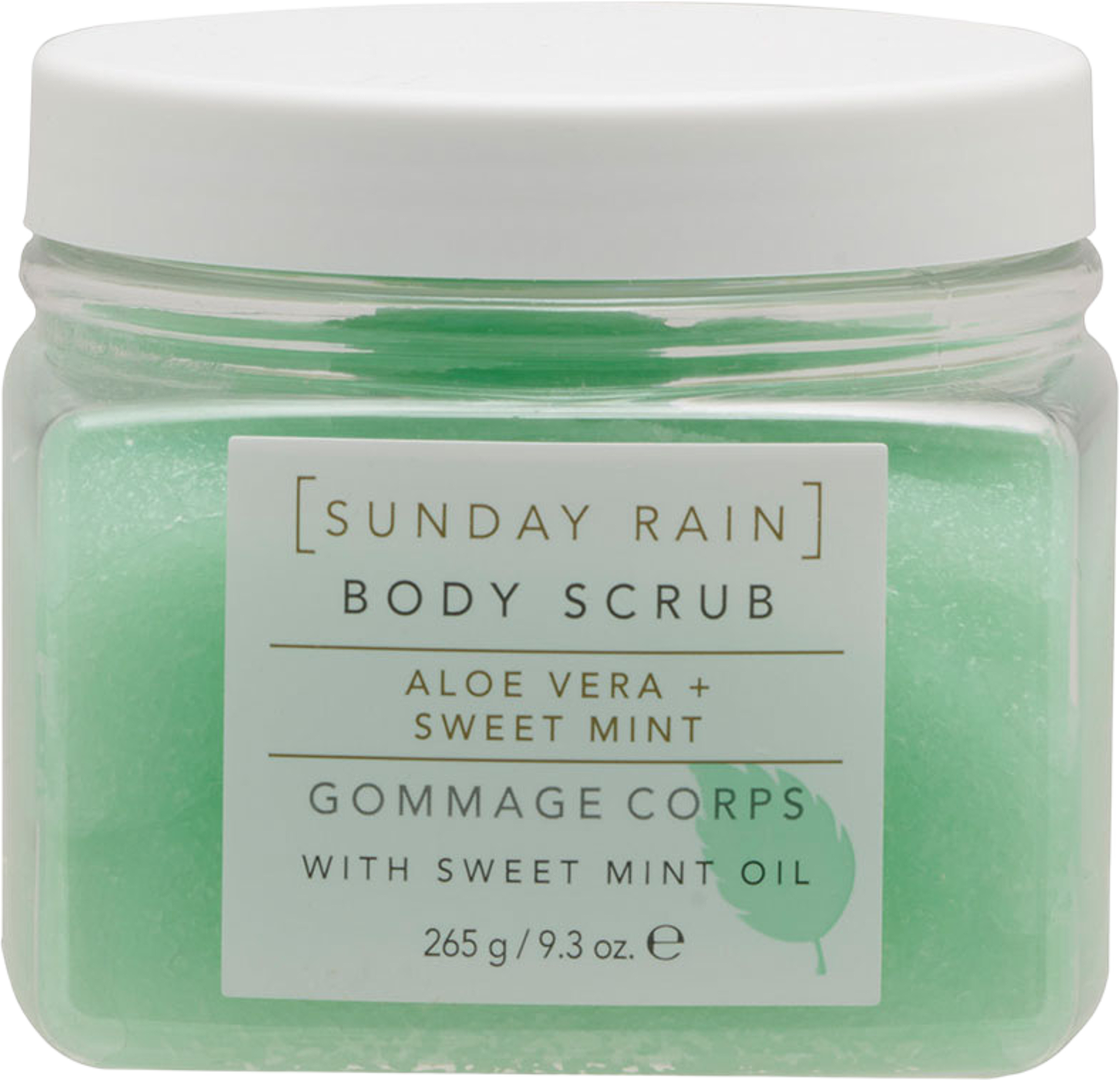 Aloe & Sweet Mint Scrub, från Sunday Rain. Klicka för att öppna bilden i stort format