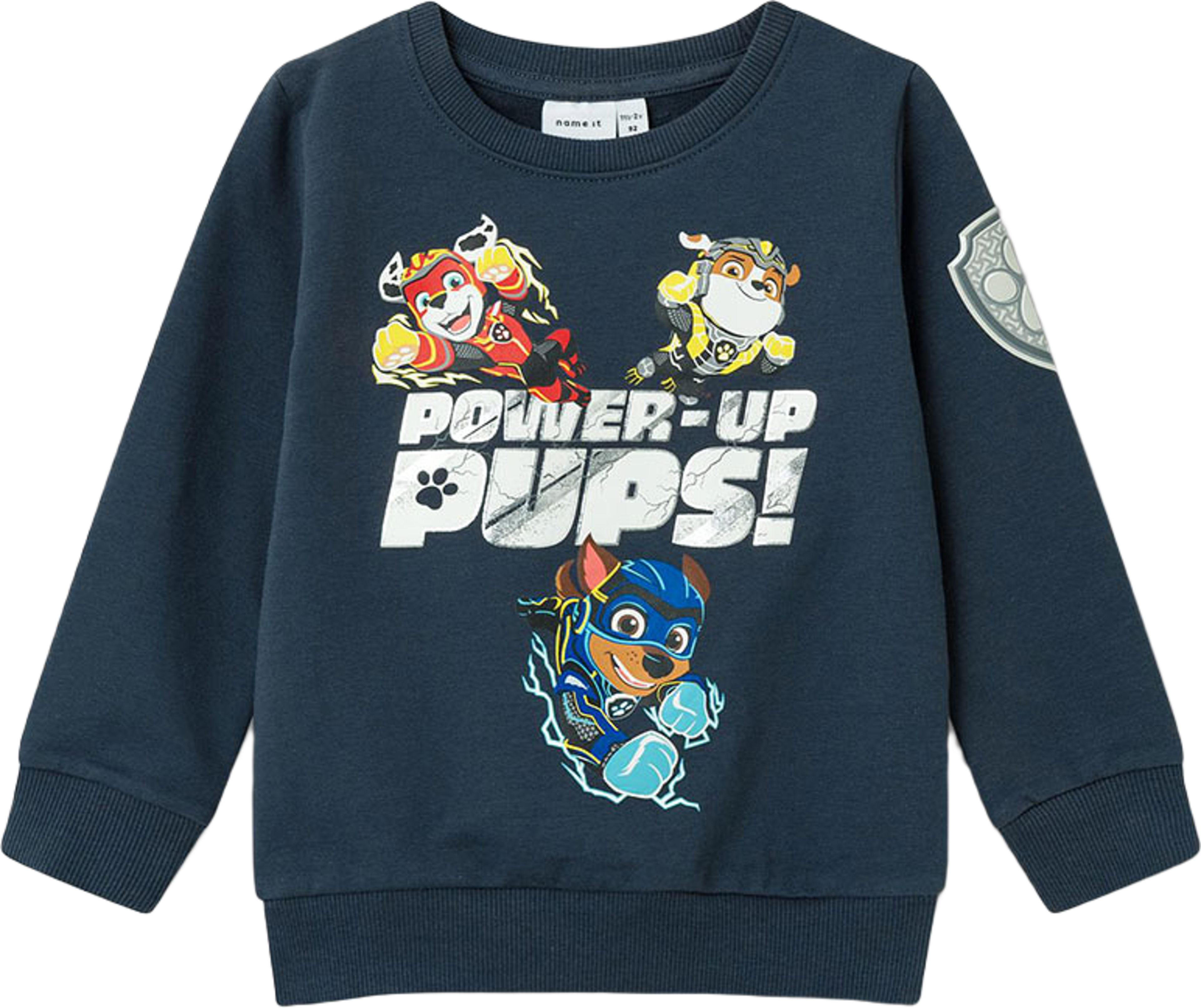 NMMOLLIS PAWPATROL SWEAT BRU CPLG, från Name It, i färgen India Ink. Klicka för att öppna bilden i stort format