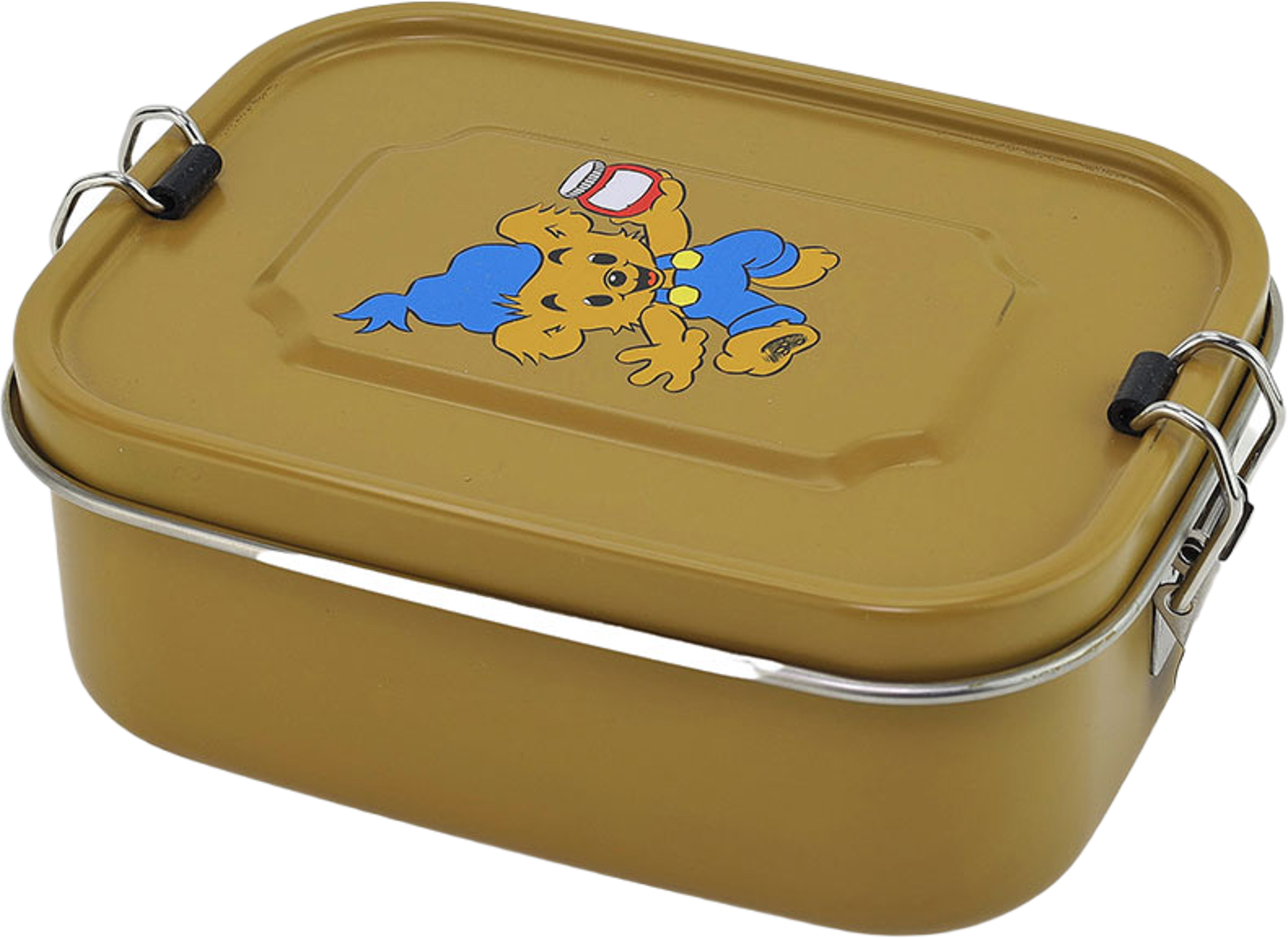Bamse, Lunchlåda i plåt, björn-gul