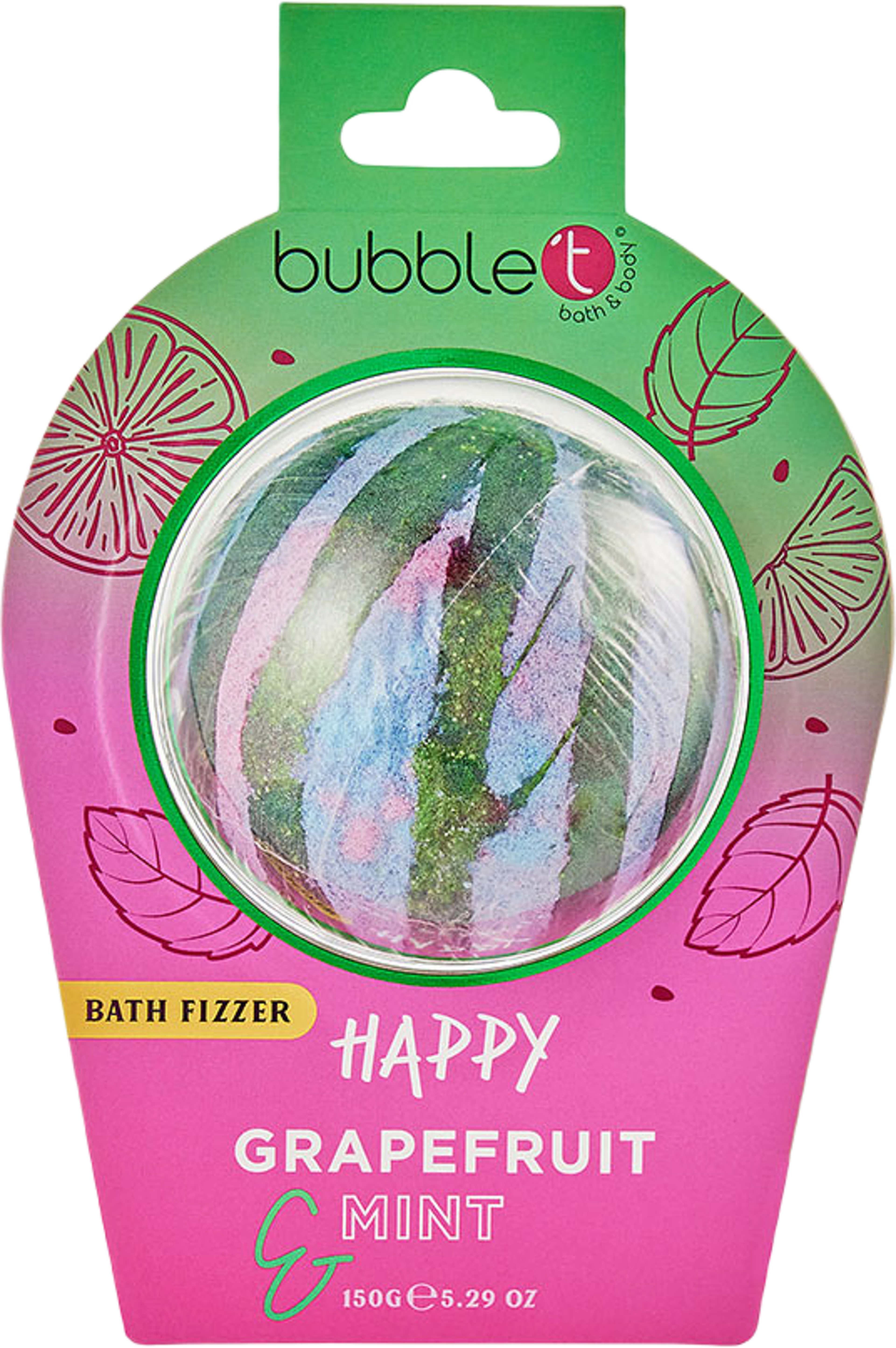 Happy Grapefruit & Mint Mood Bath Fizzer