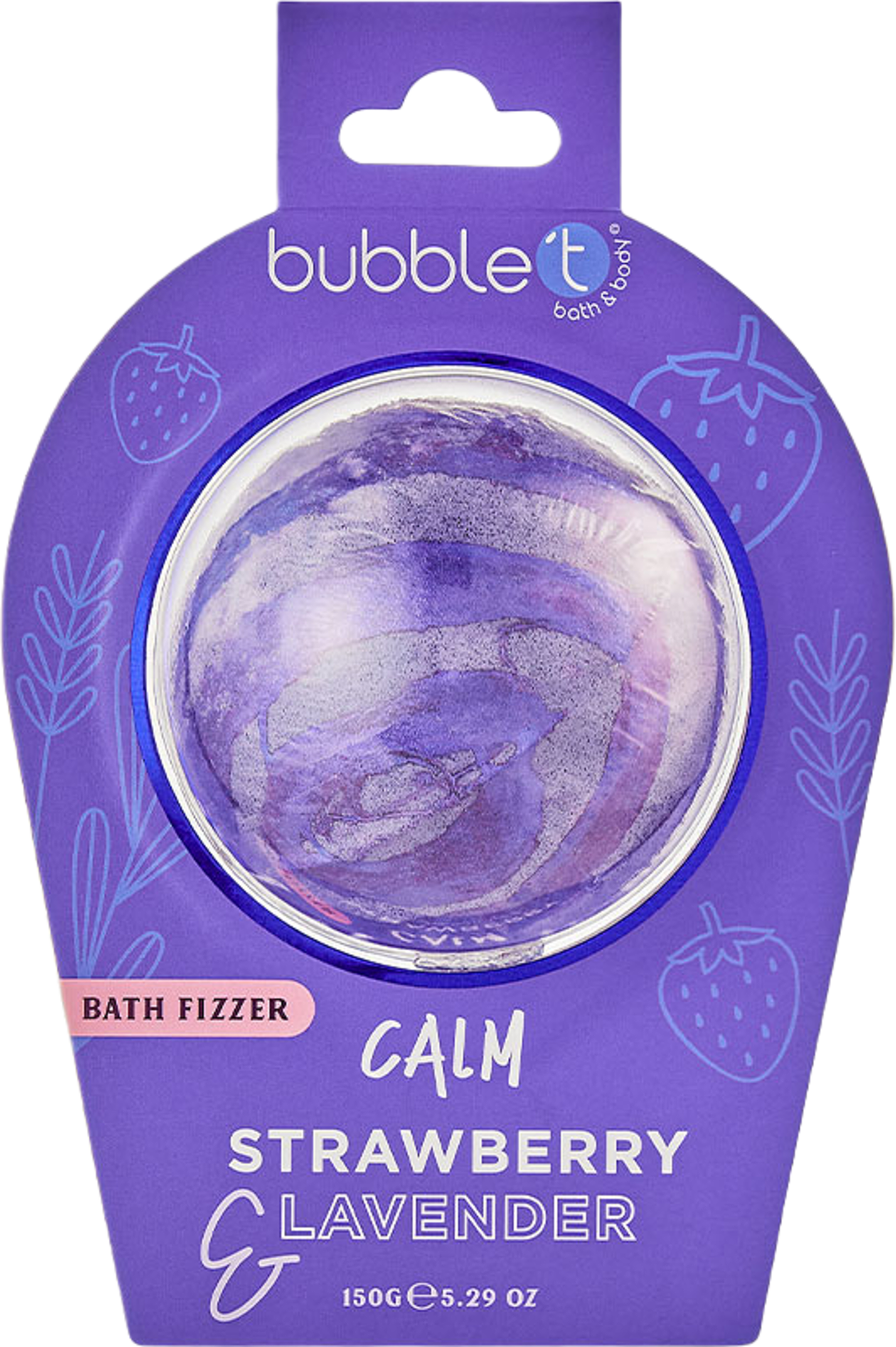 Calm Strawberry & Lavender Bath Fizzer