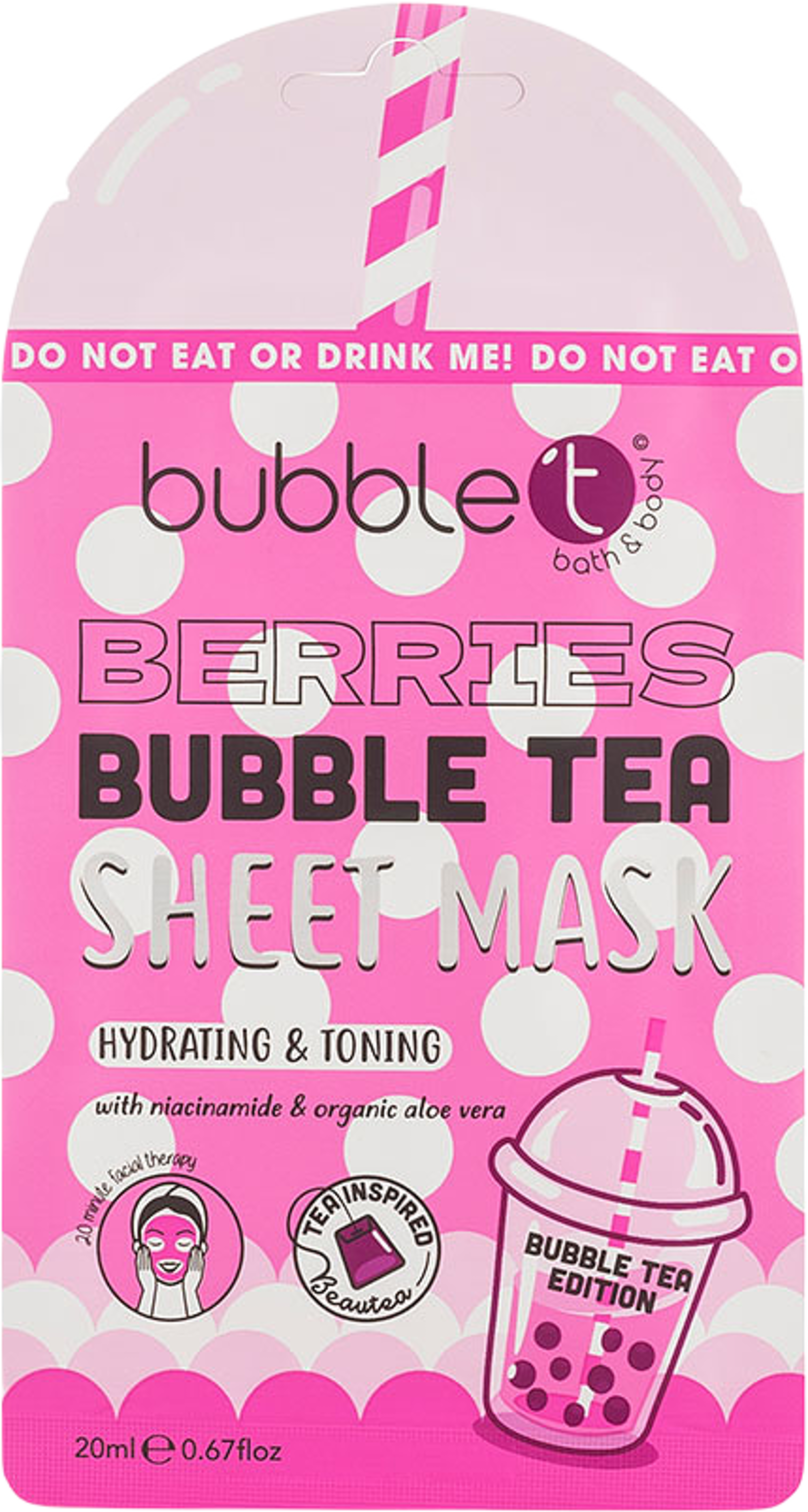 Berries Bubble Tea Sheet Mask