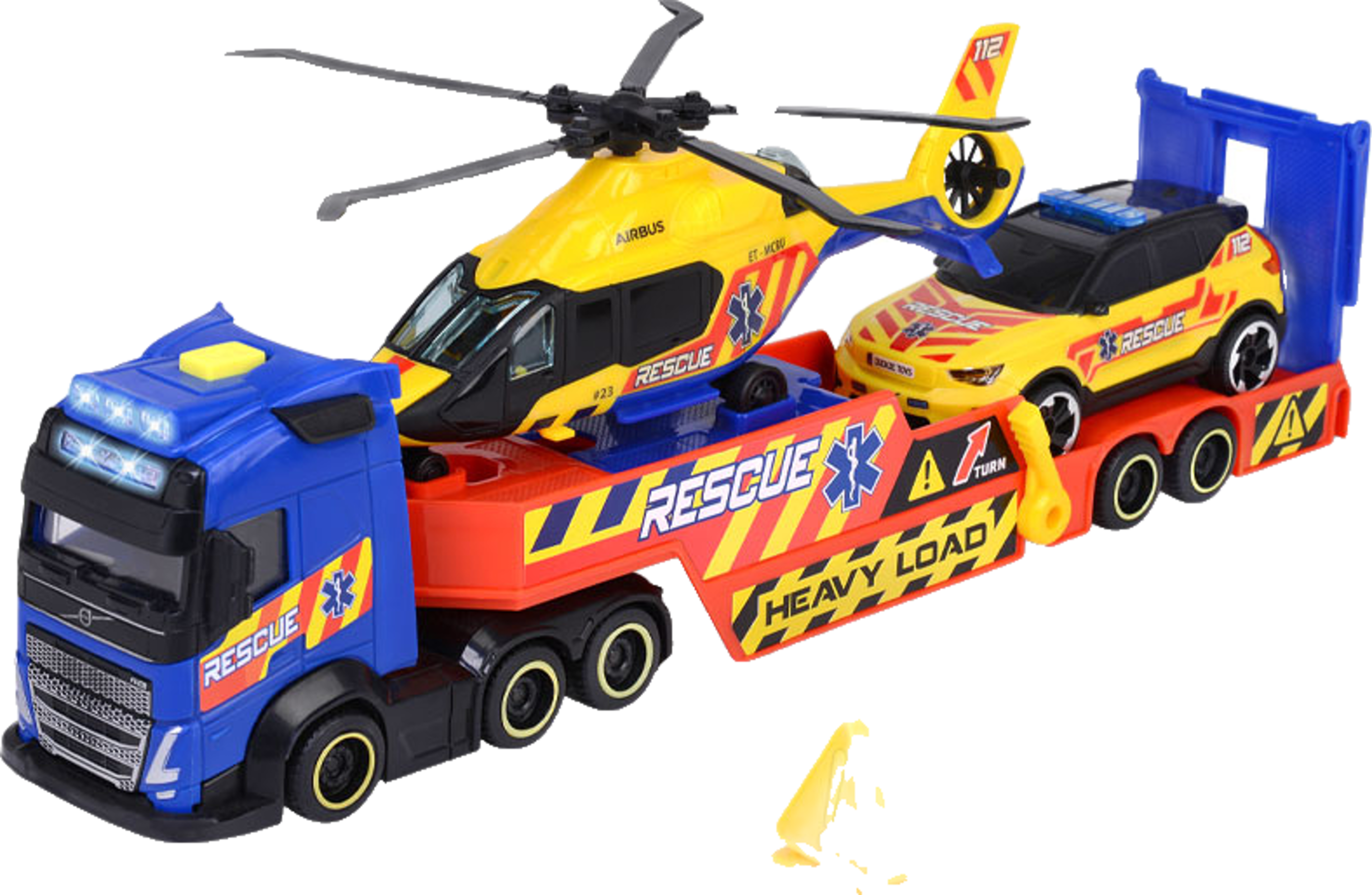 Dickie Toys Svensk Räddningstransport Med Bil och Helikopter