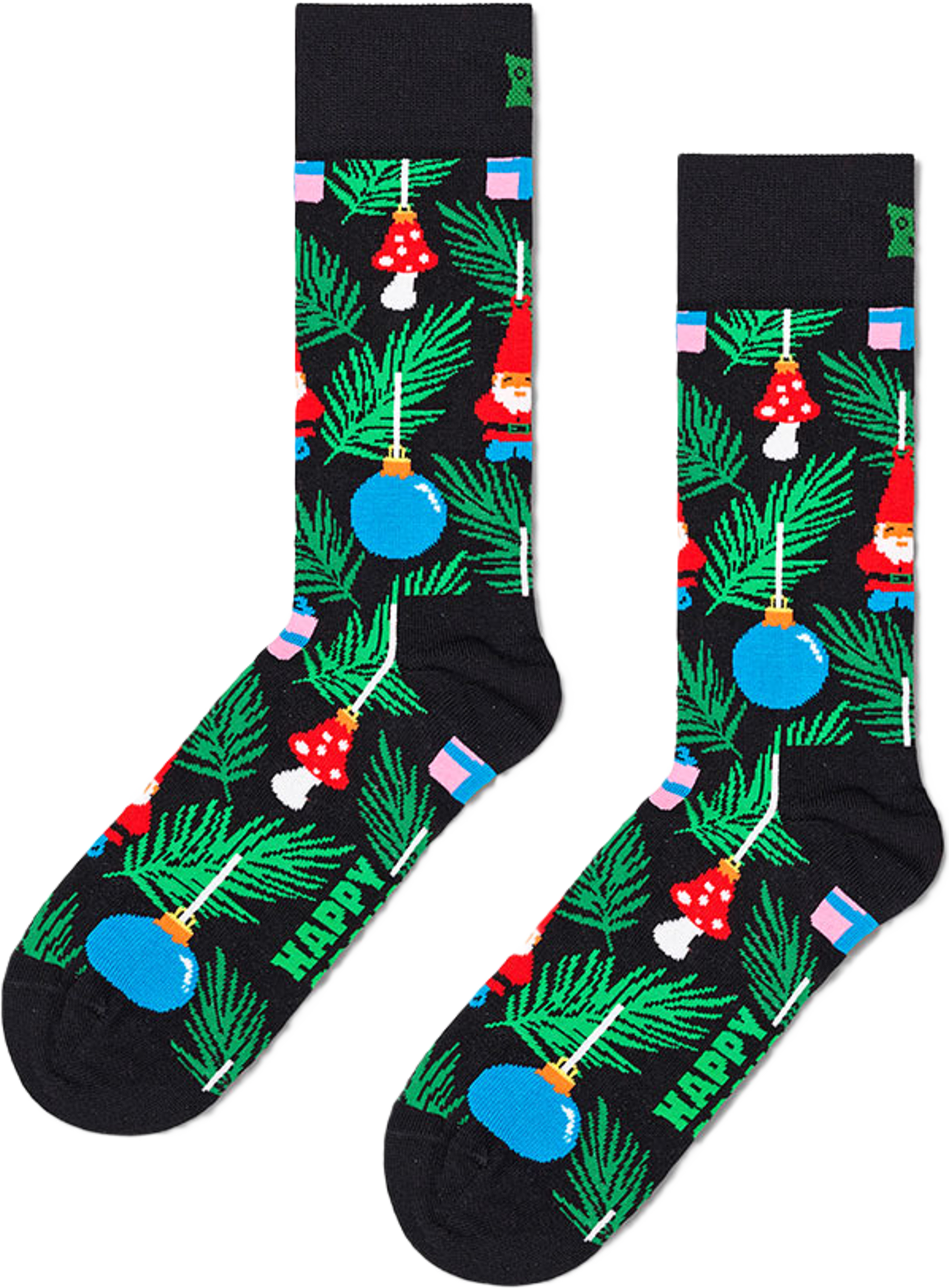 Christmas Tree Decoration Sock, från Happy Socks, i färgen Black.