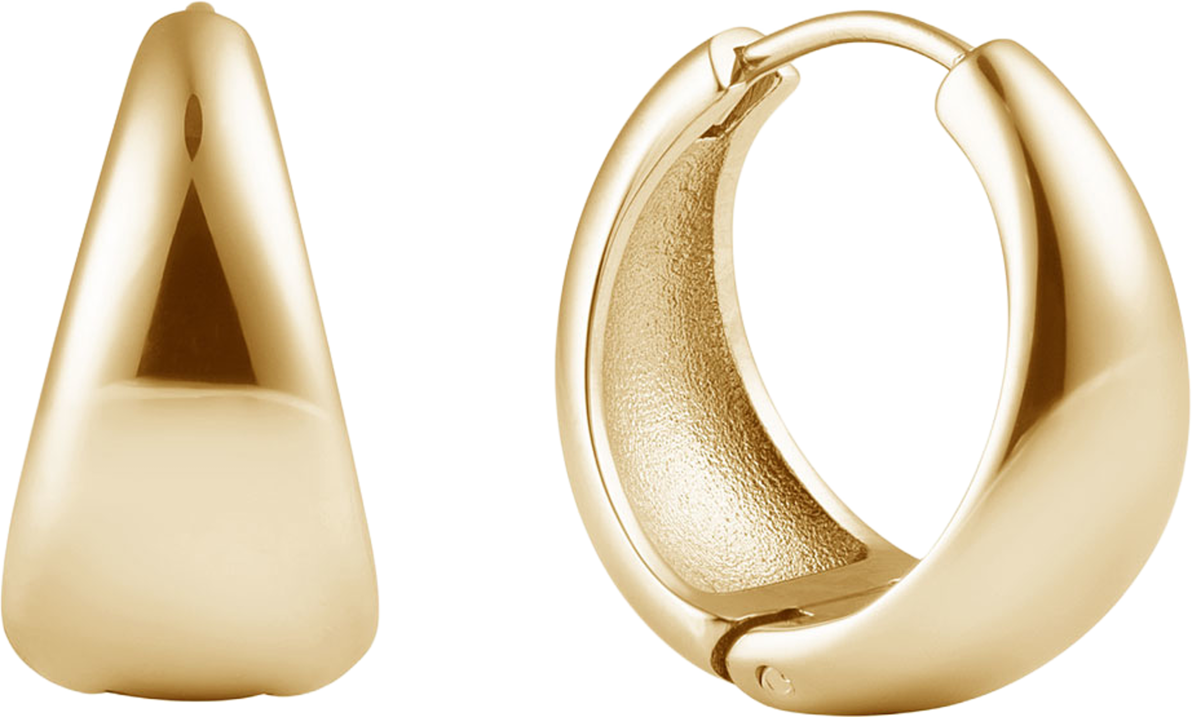 Bold Hoops Medium, från Mockberg, i färgen Gold. Klicka för att öppna bilden i stort format