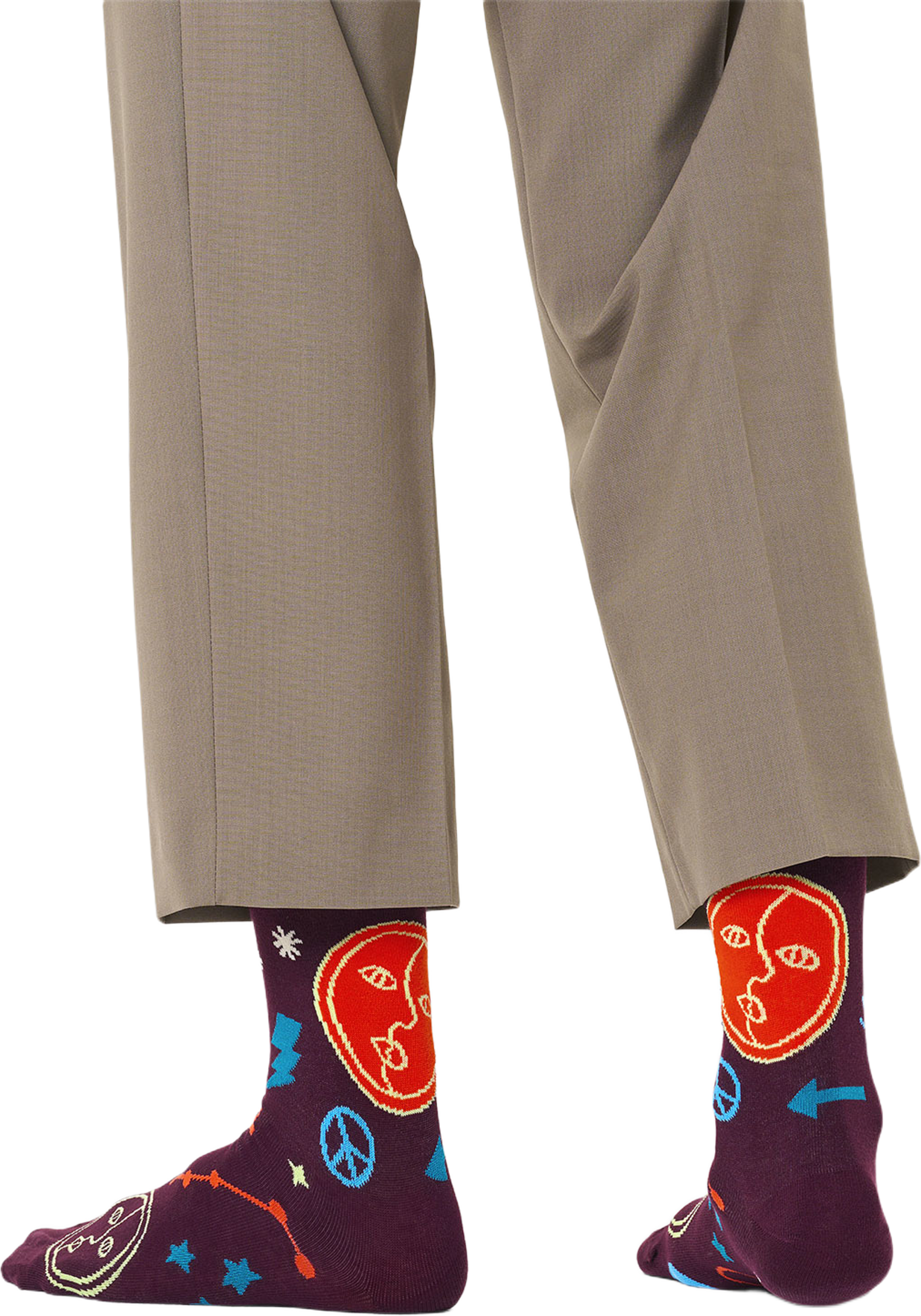 Gemini Sock, från Happy Socks, i färgen Dark Red. Klicka för att öppna bilden i stort format