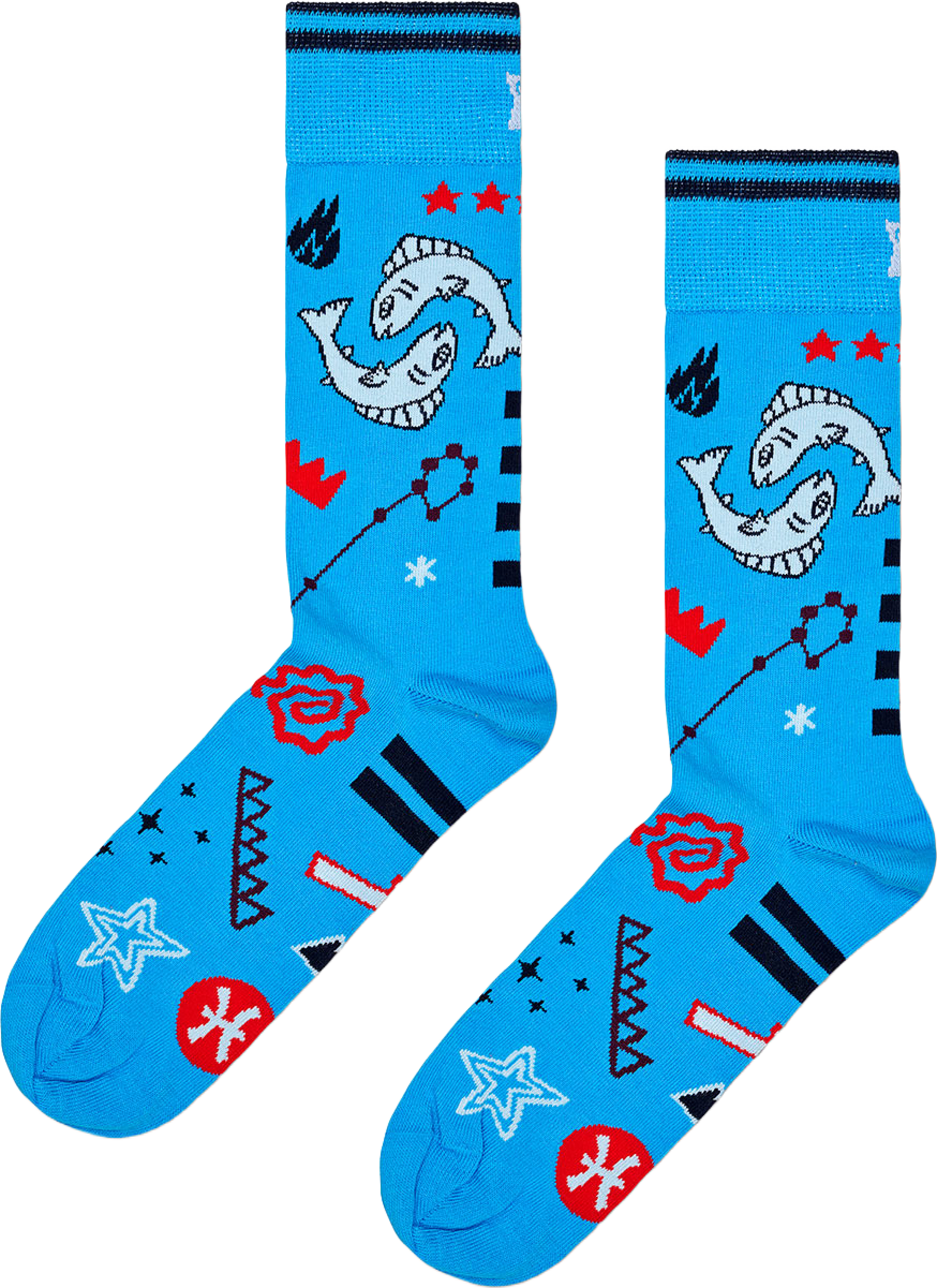 Pisces Sock, från Happy Socks, i färgen Yellow. Klicka för att öppna bilden i stort format