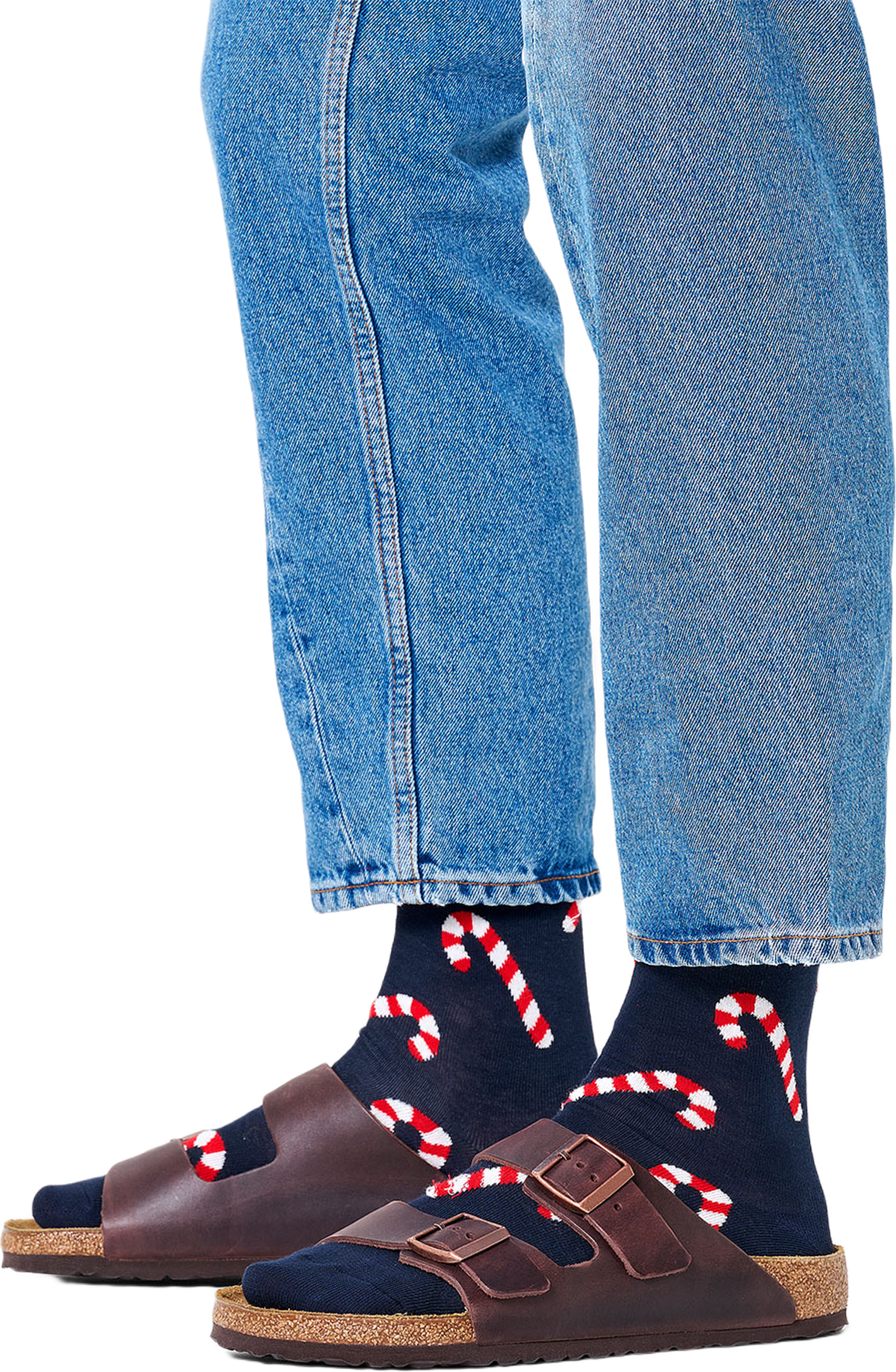 Candy Cane Sock, från Happy Socks, i färgen Navy.