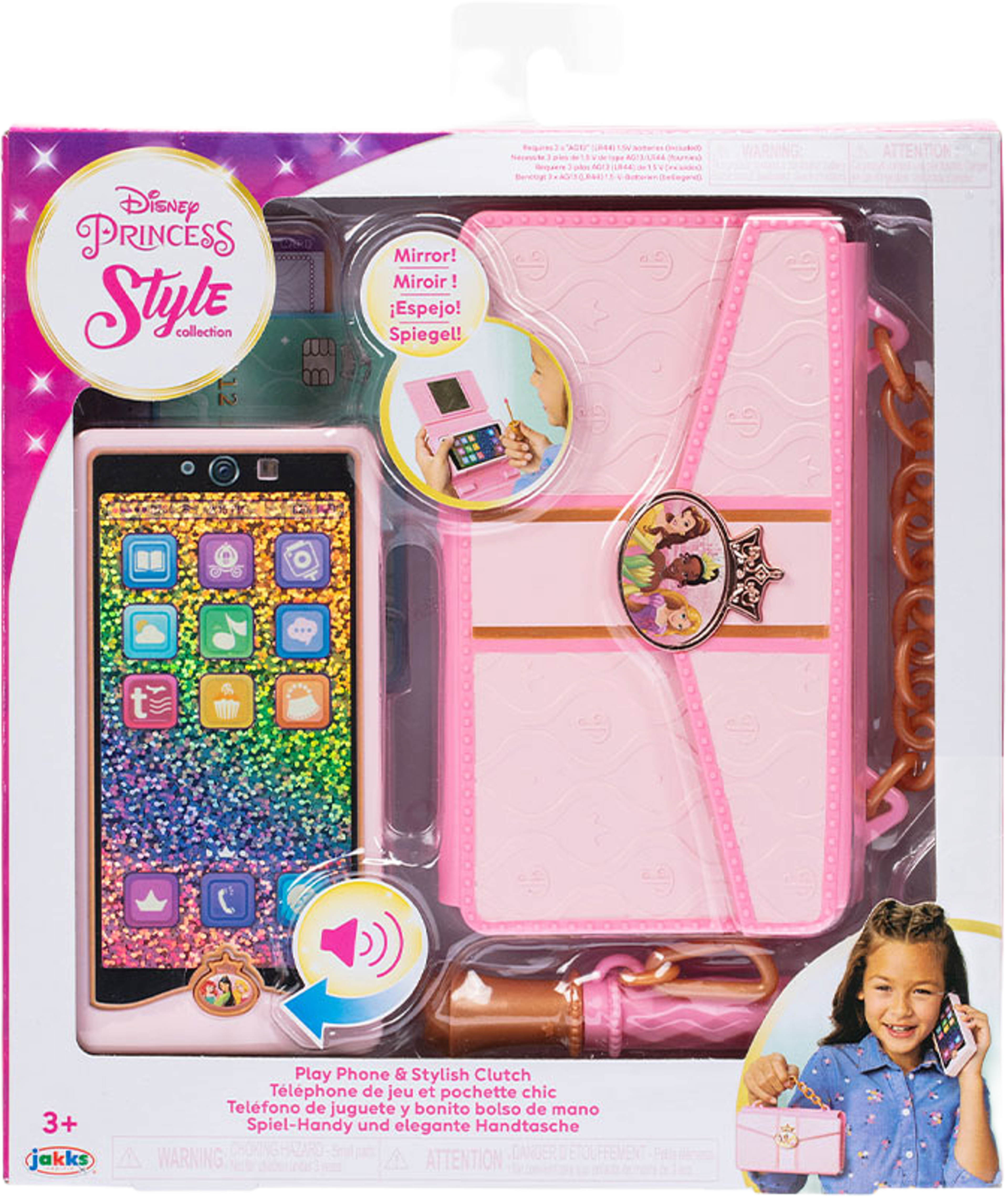Disney Princess Style Collection Play Phone & Stylish Clutch