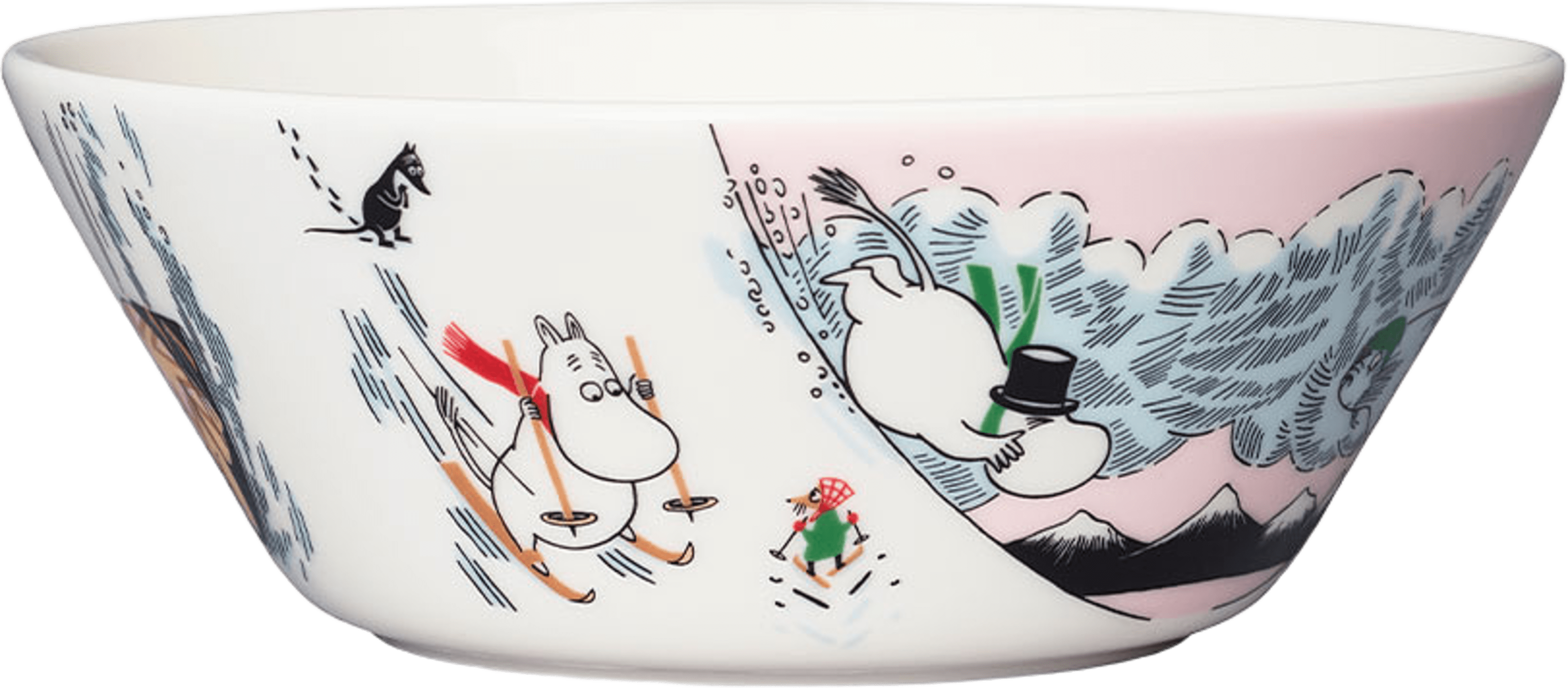 Mumin skål 15cm Åka kana