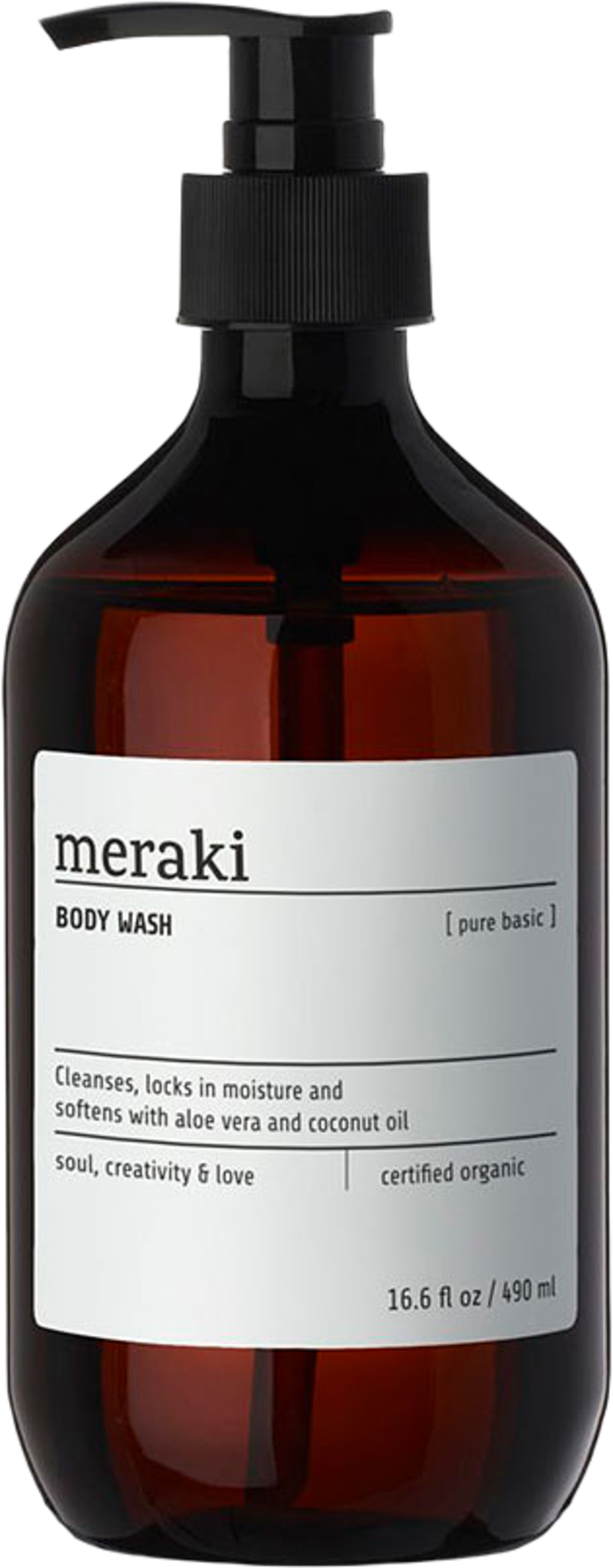 Body wash, Pure basic, från Meraki. Klicka för att öppna bilden i stort format