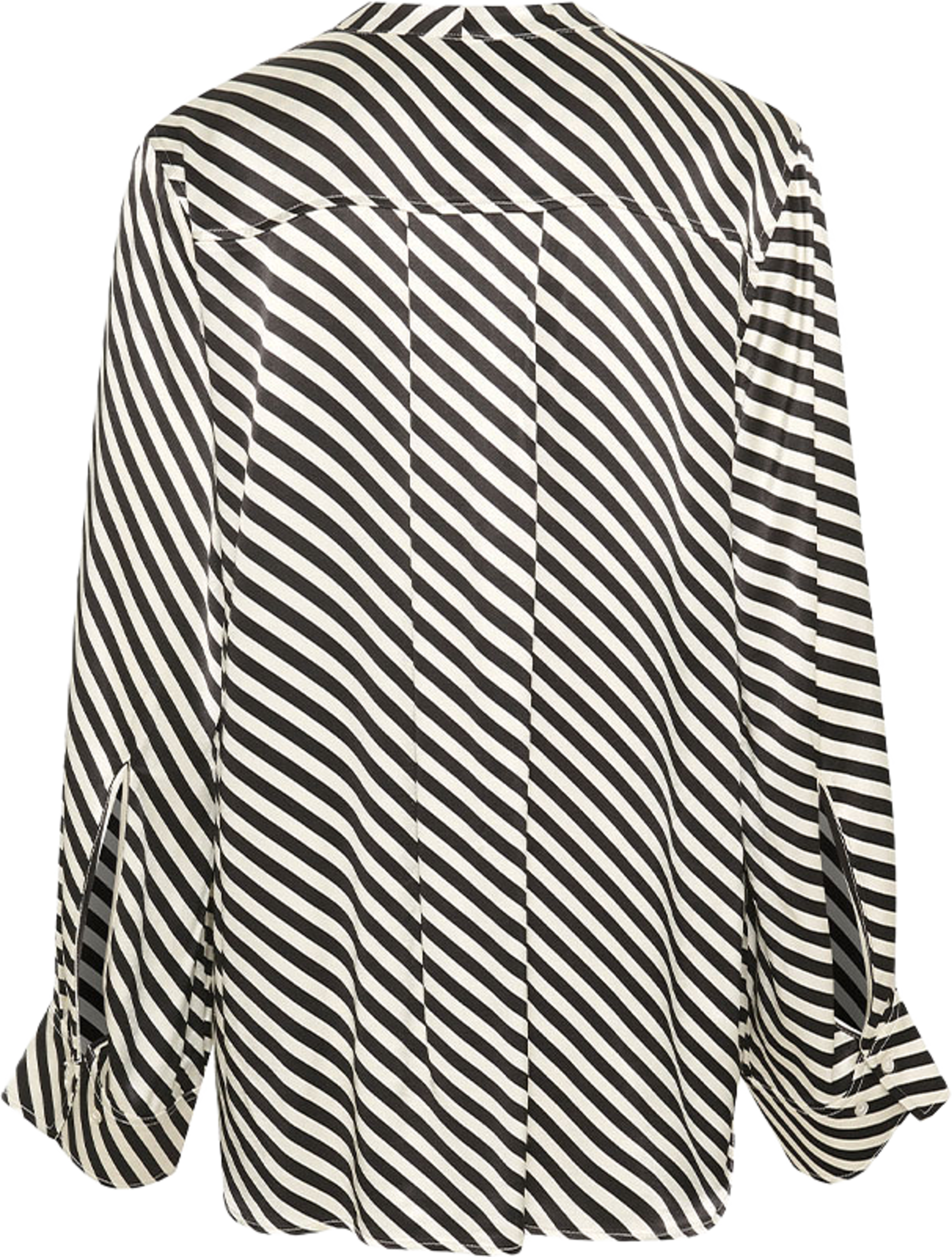 SLSoho Blouse, från Soaked In Luxury, i färgen Black & White Diagonal Stripe. Klicka för att öppna bilden i stort format