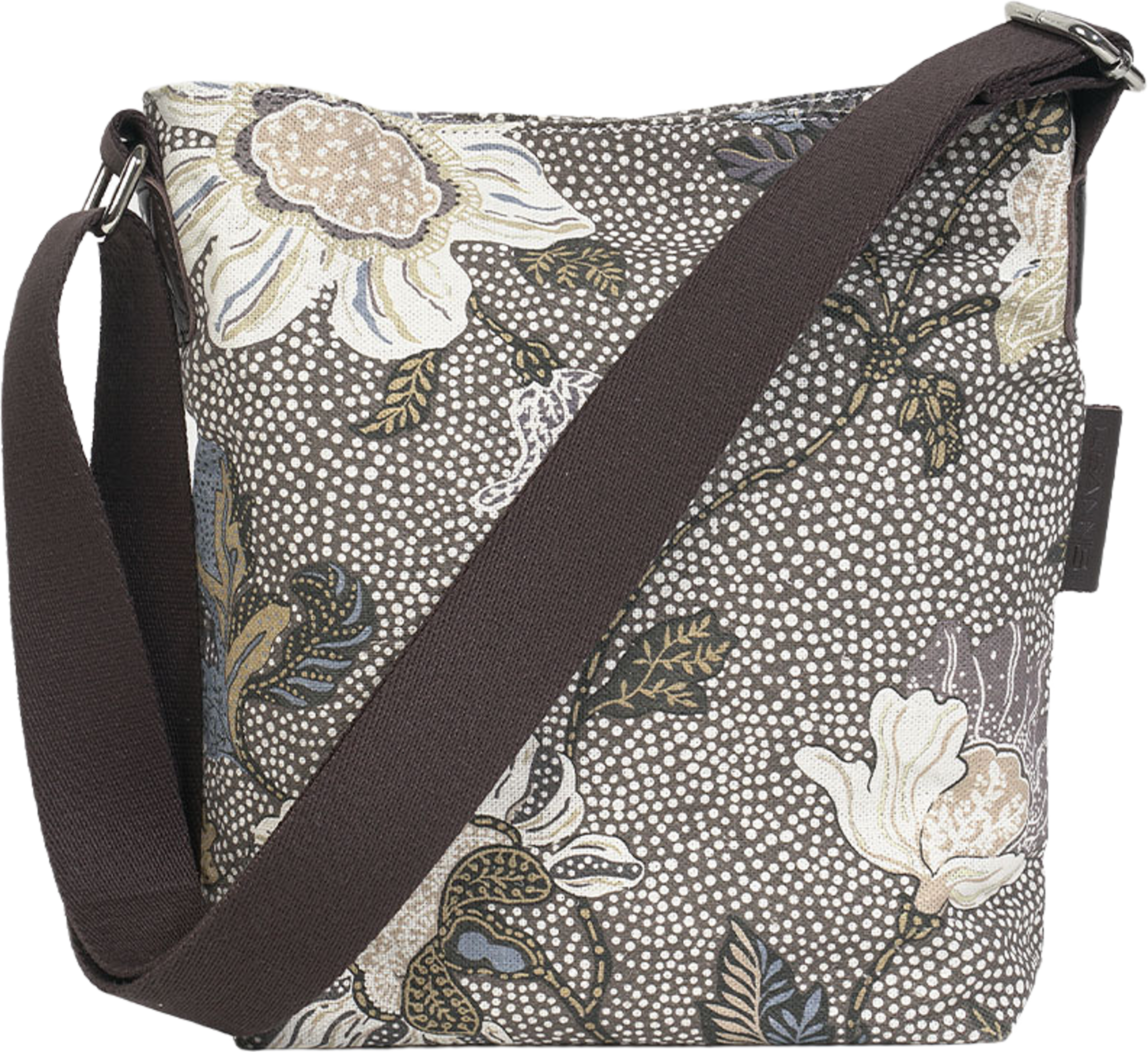 Small Shoulder Bag Khaki Flower Linen, från Ceannis, i färgen Linen. Klicka för att öppna bilden i stort format