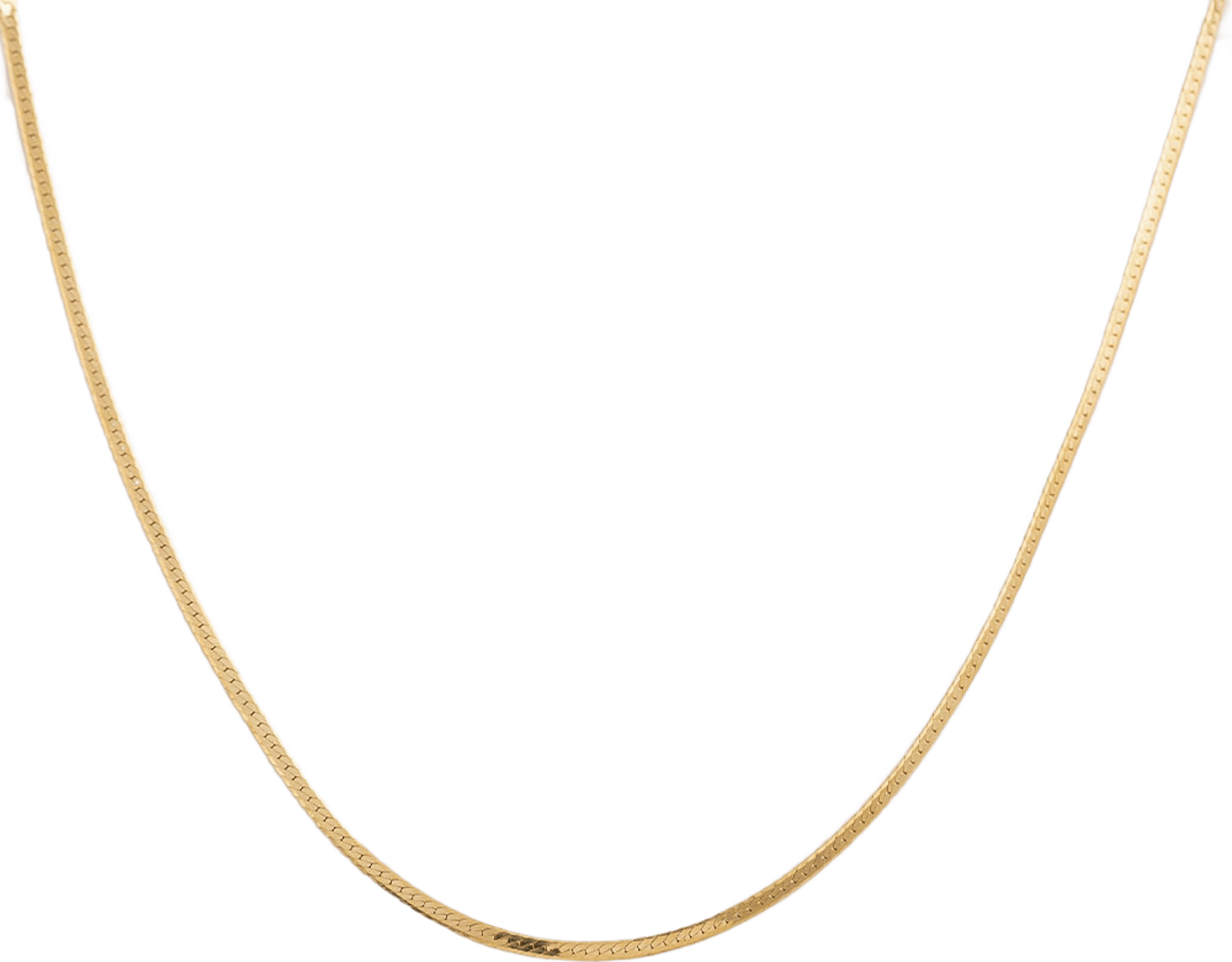 Herringbone Necklace Gold