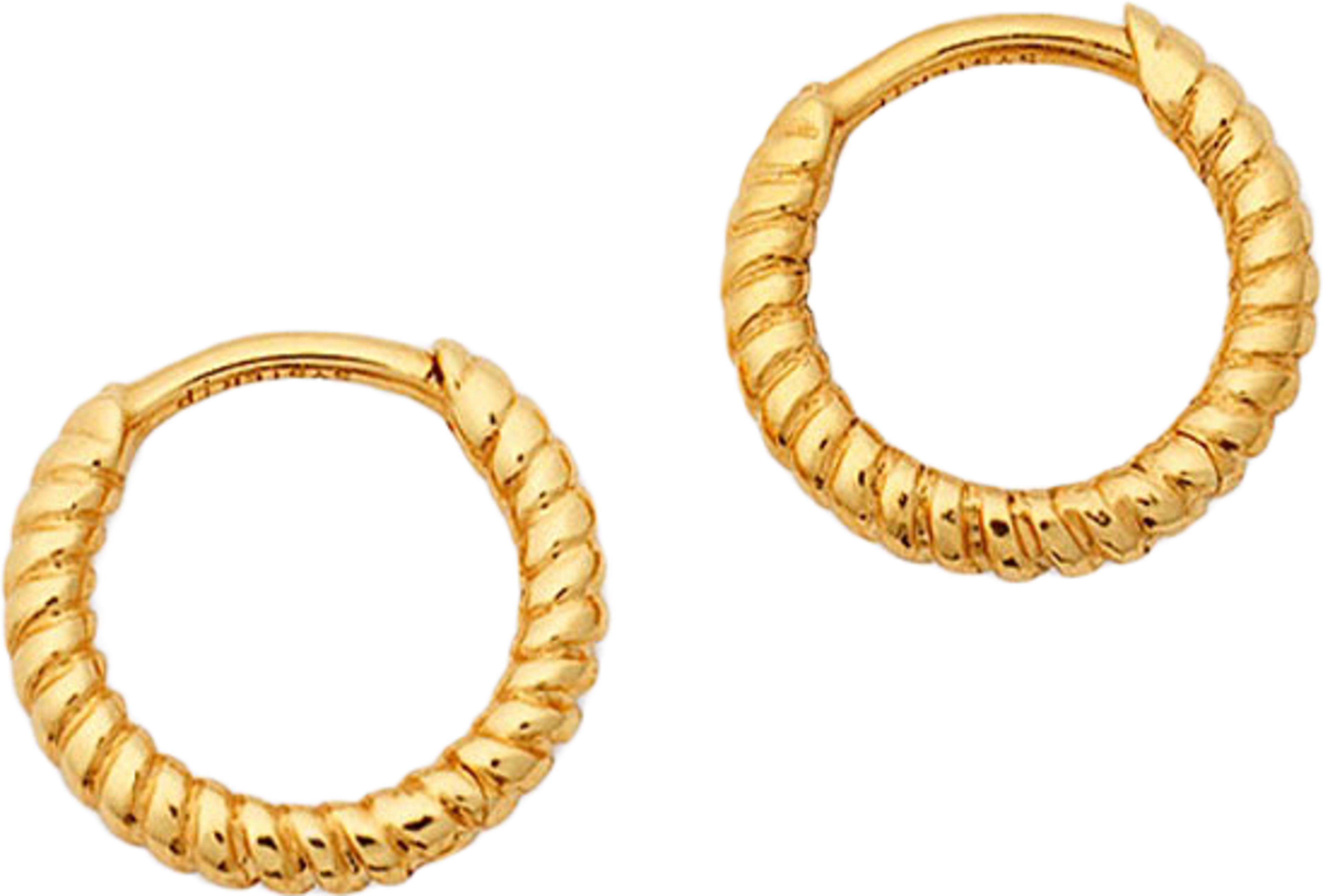 Beloved Twisted Small Hoops Gold