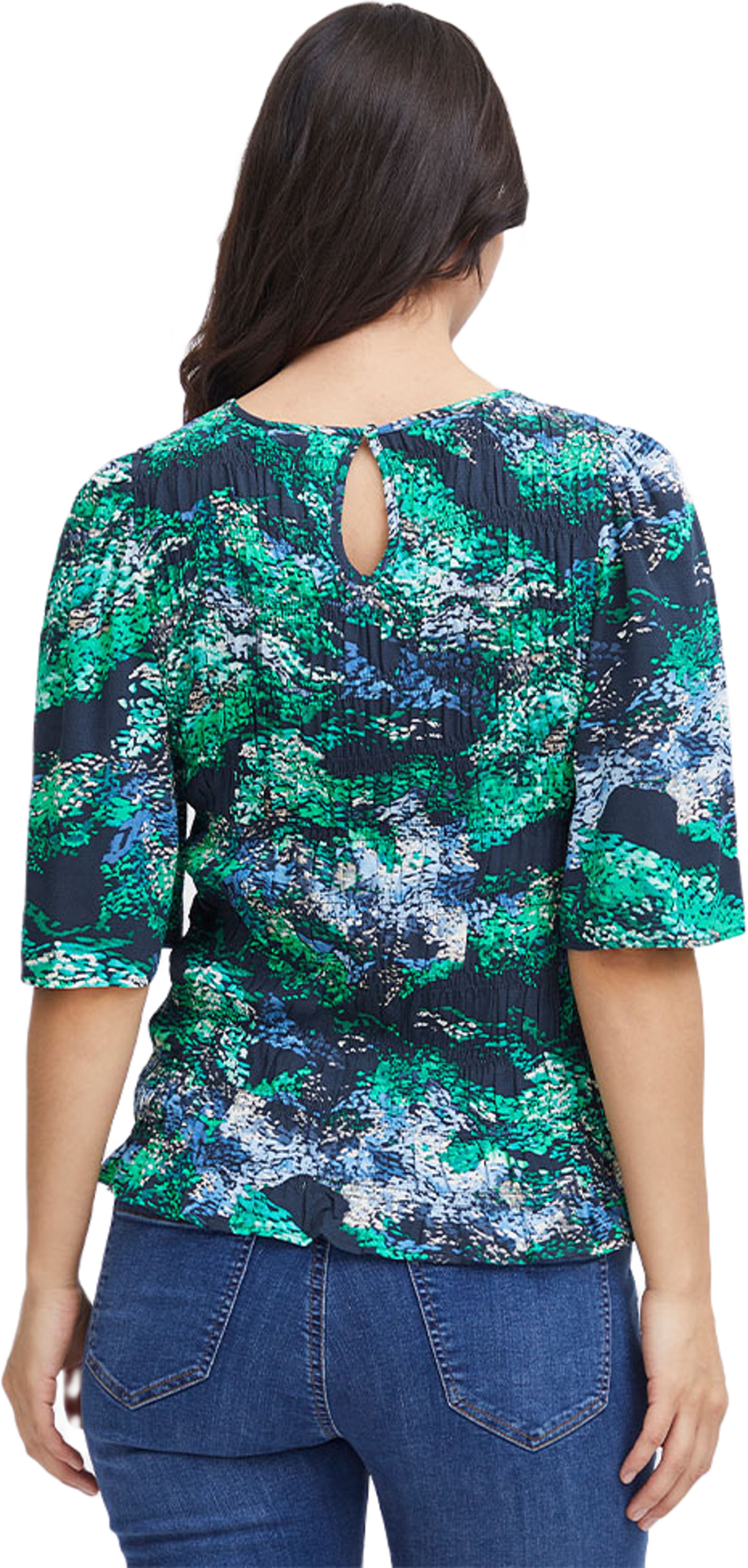 FRLALU Blouse, från Fransa, i färgen Blarney Aop Ms24 02a. Klicka för att öppna bilden i stort format